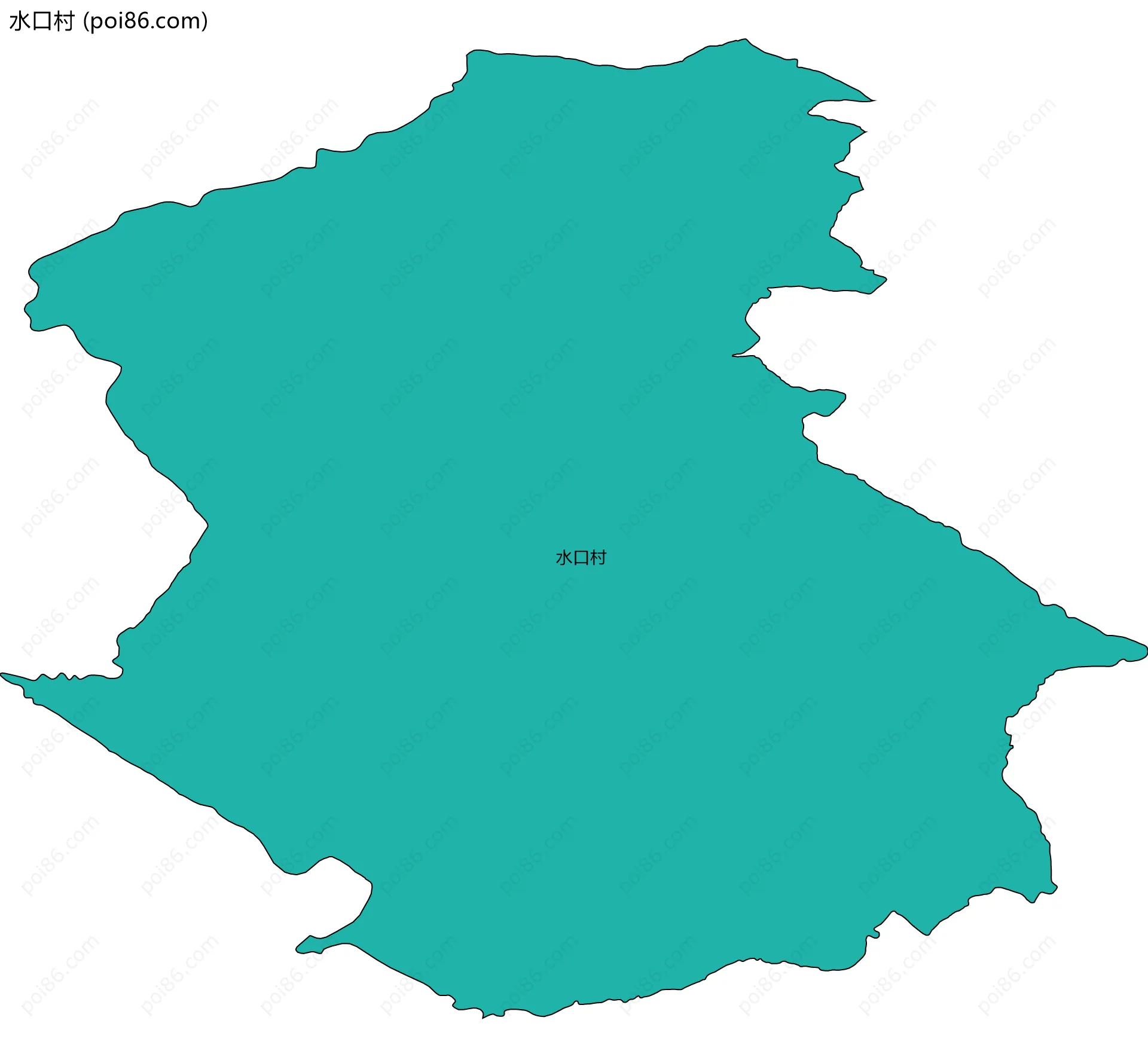水口村边界地图