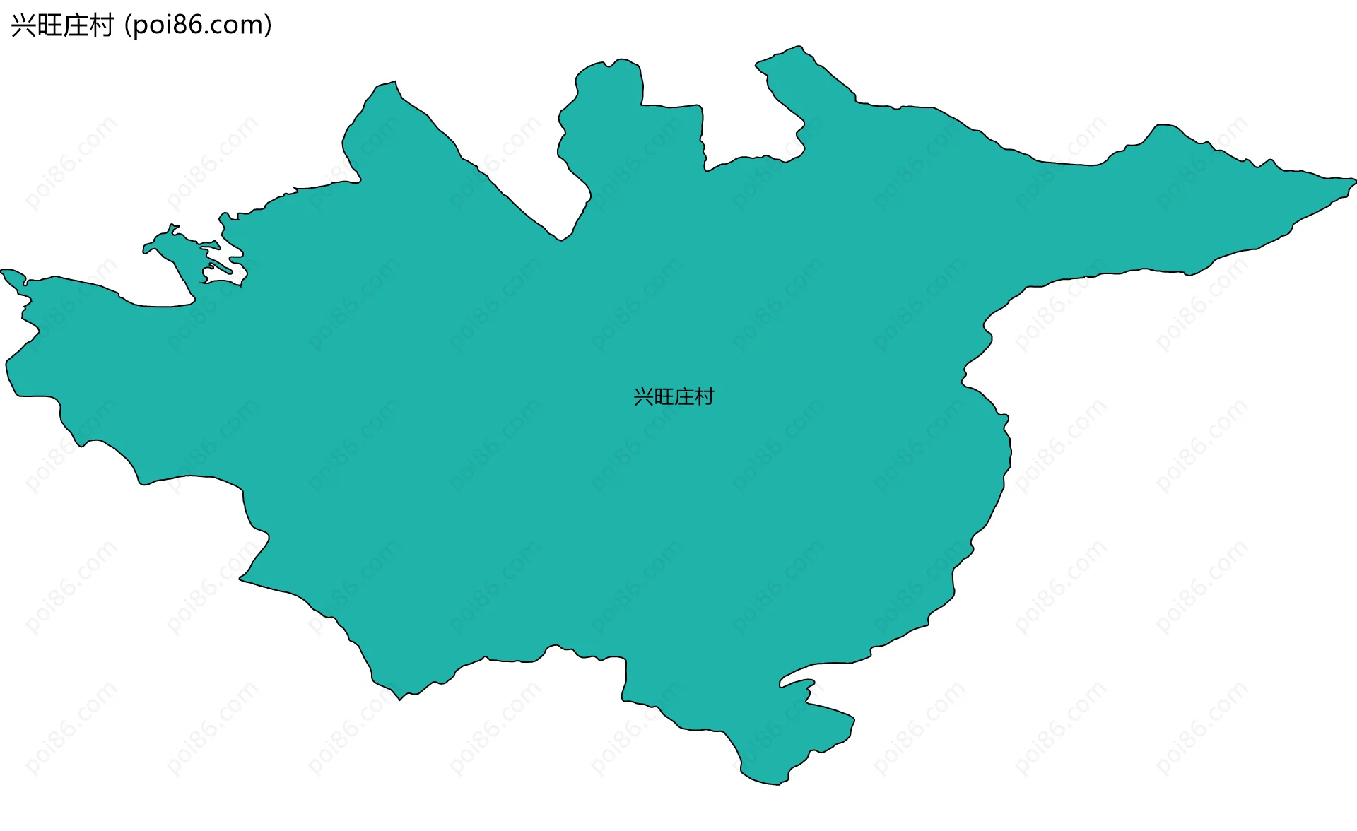 兴旺庄村边界地图