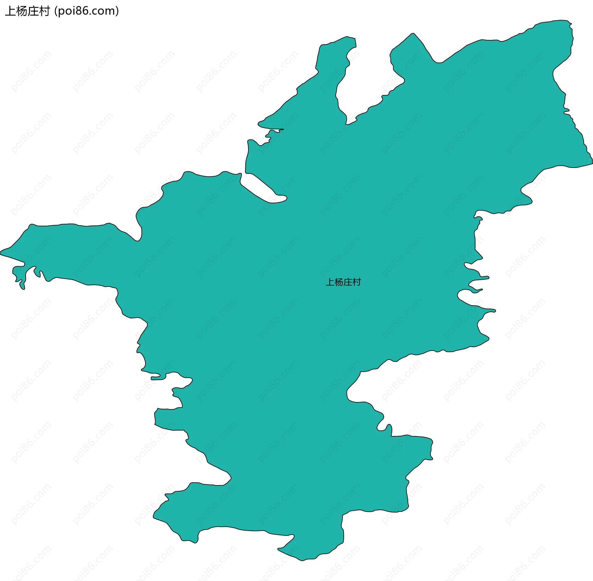 上杨庄村边界地图