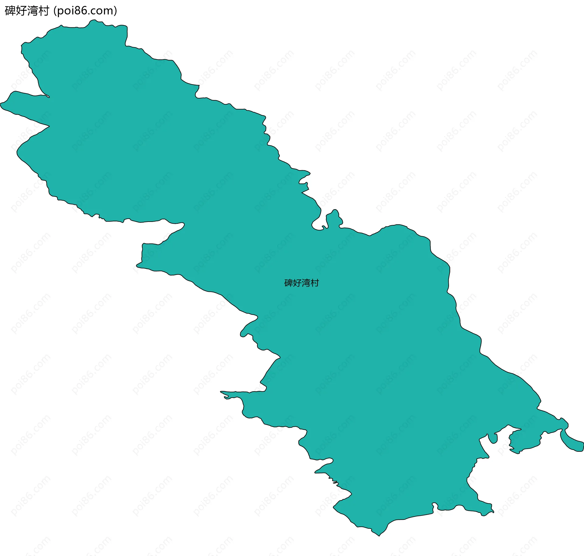 碑好湾村边界地图