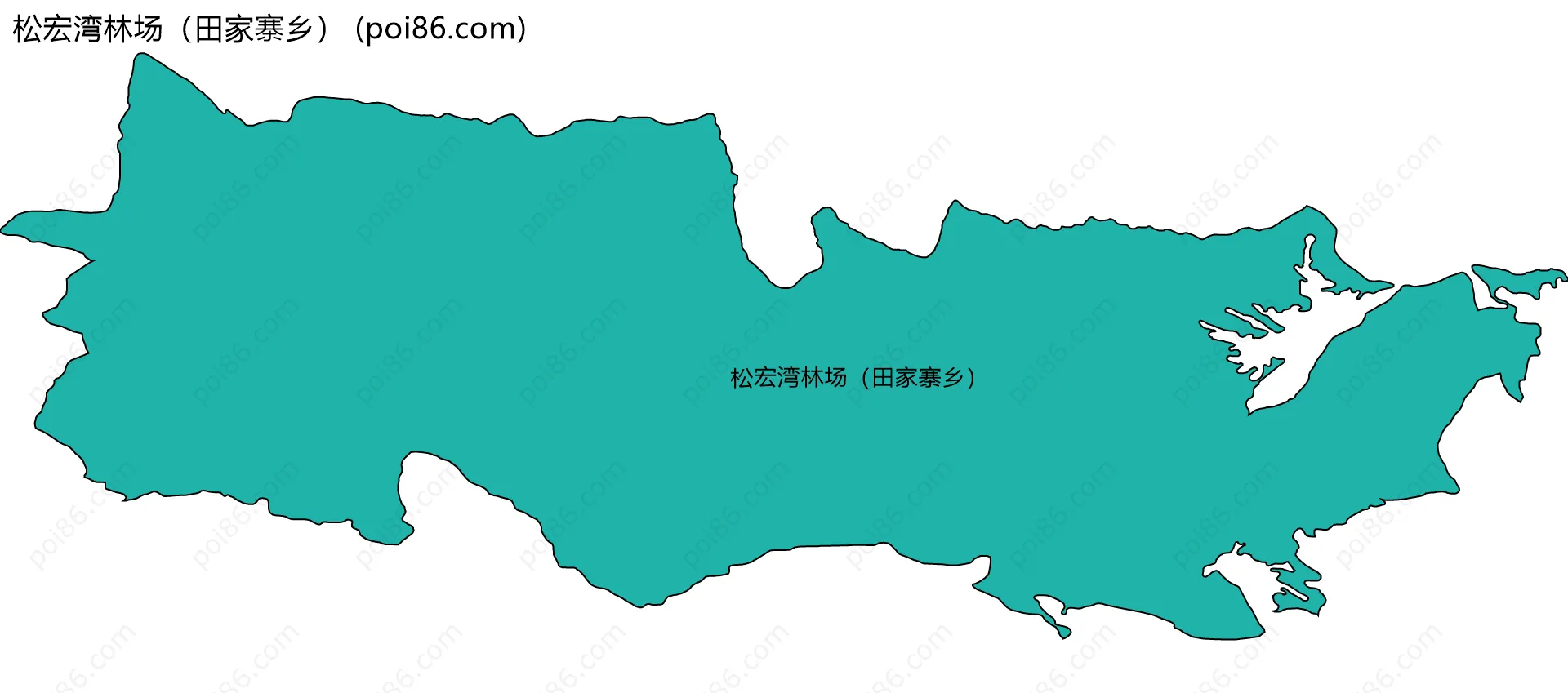 松宏湾林场（田家寨乡）边界地图