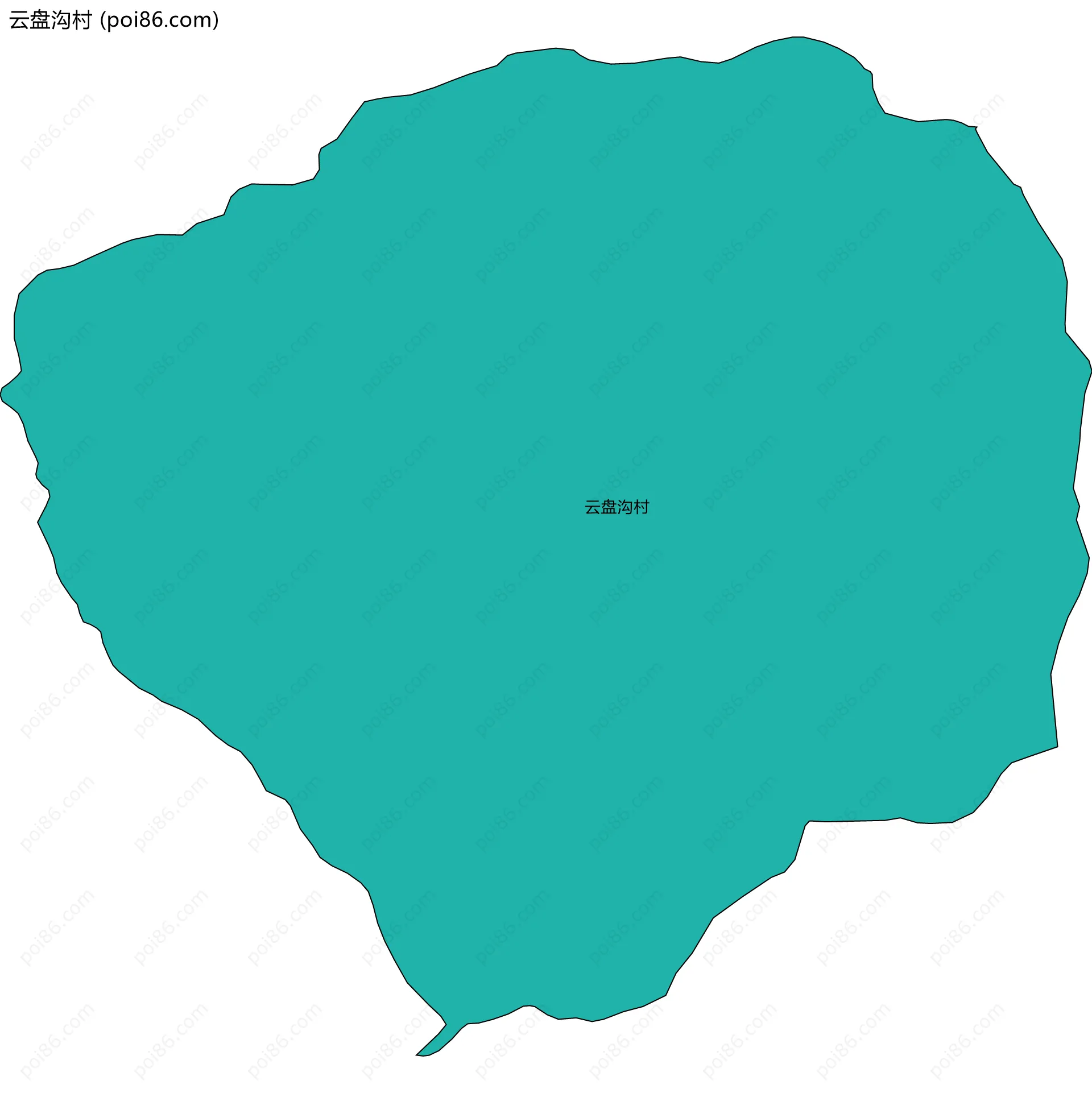 云盘沟村边界地图