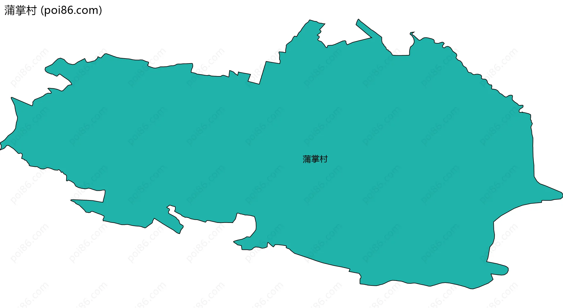 蒲掌村边界地图