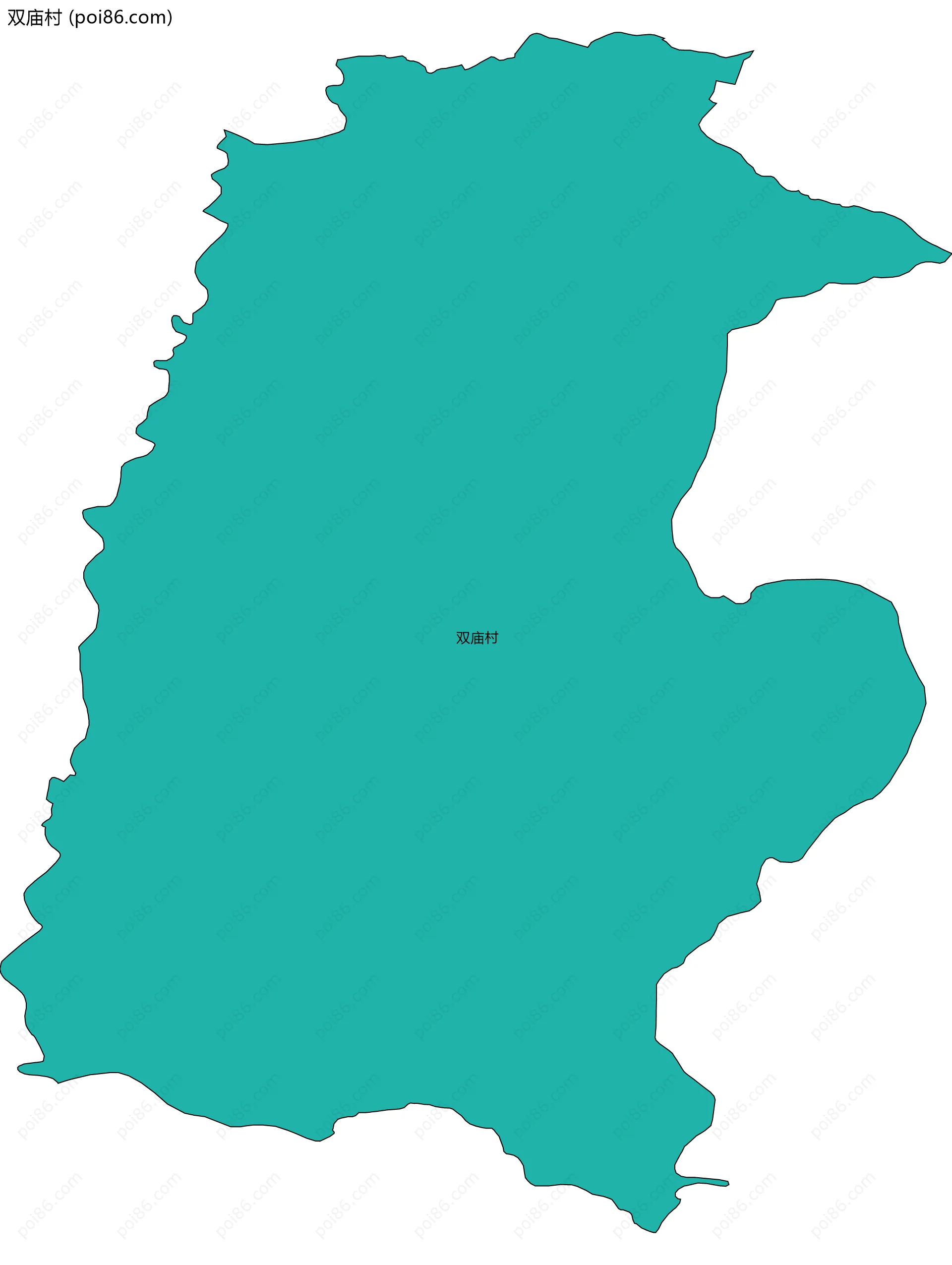 双庙村边界地图