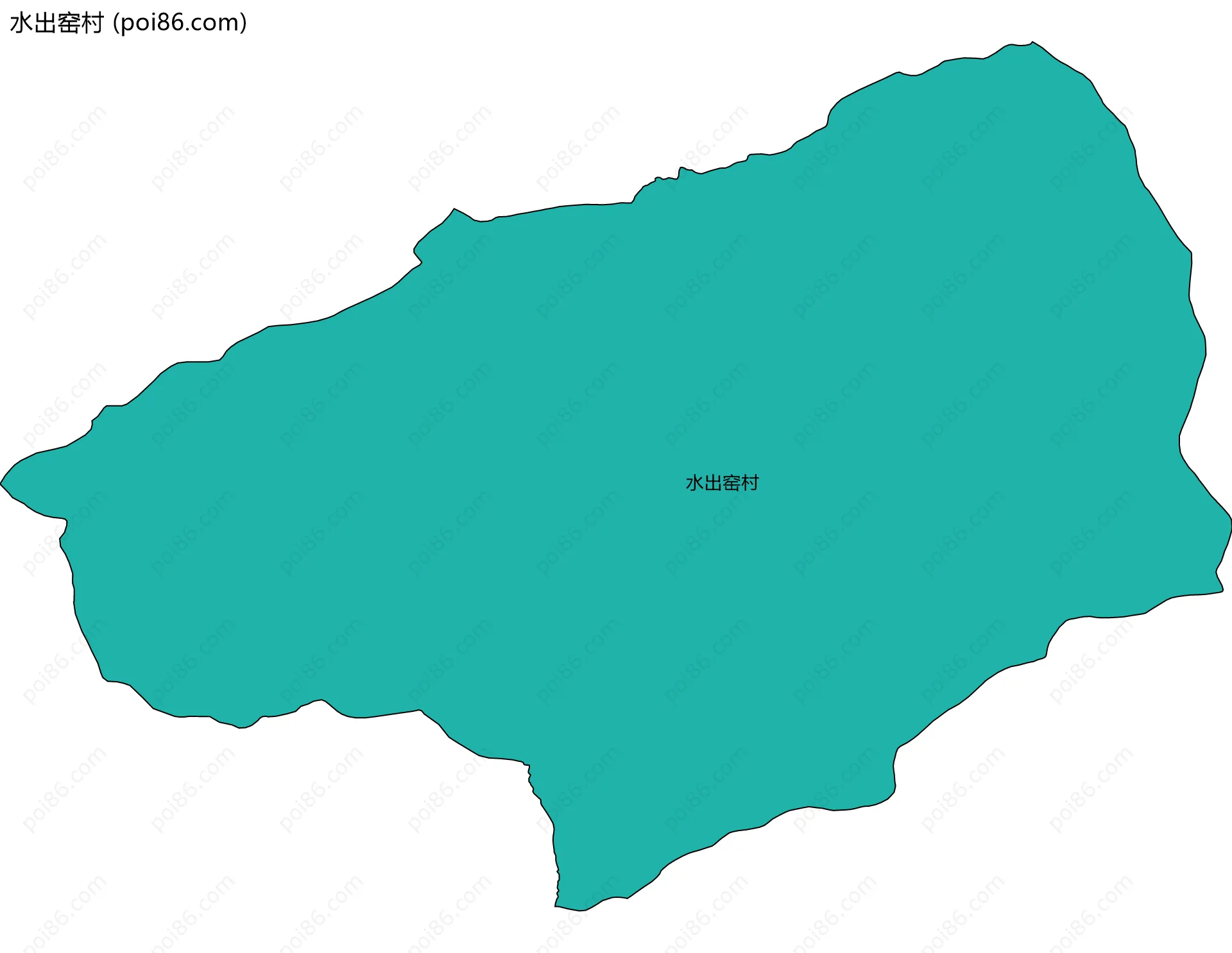 水出窑村边界地图