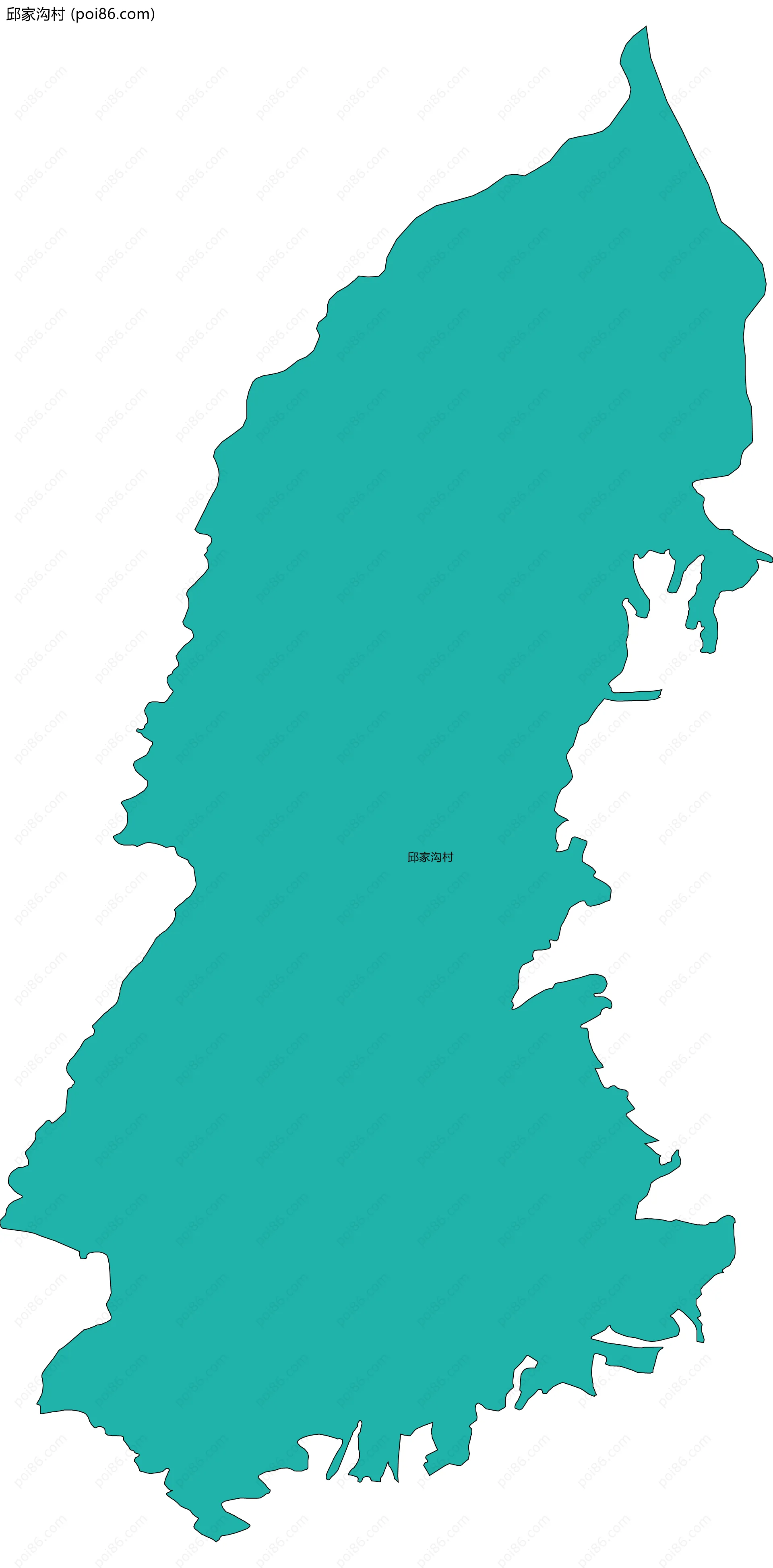 邱家沟村边界地图