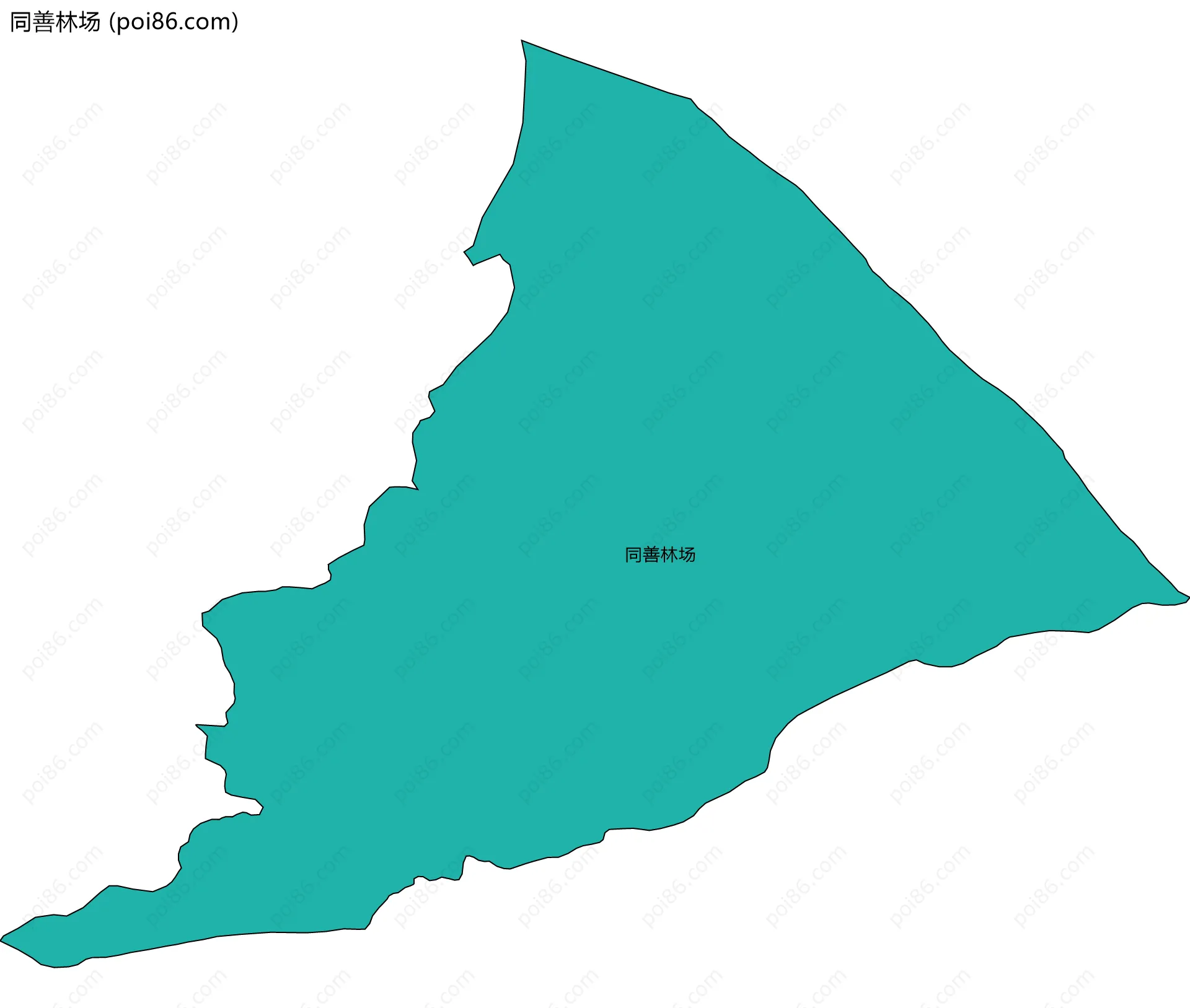 同善林场边界地图
