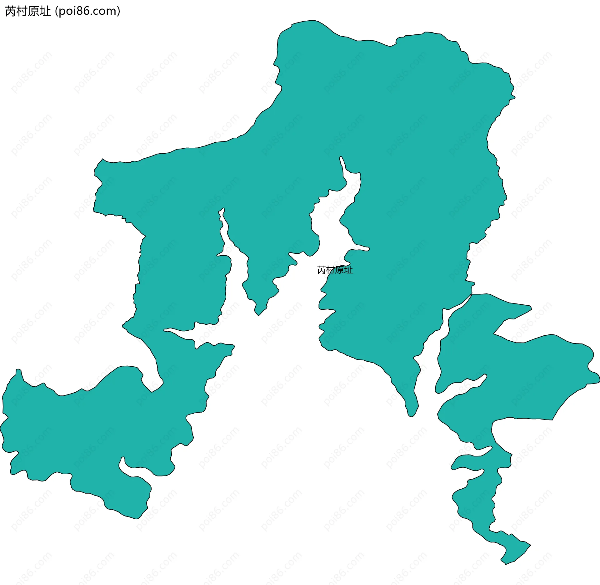 芮村原址边界地图