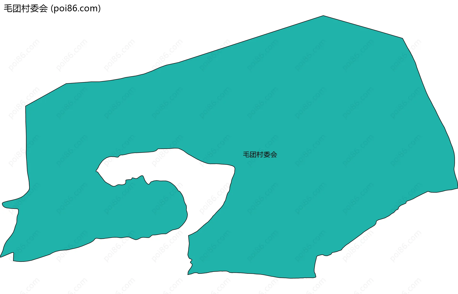 毛团村委会边界地图