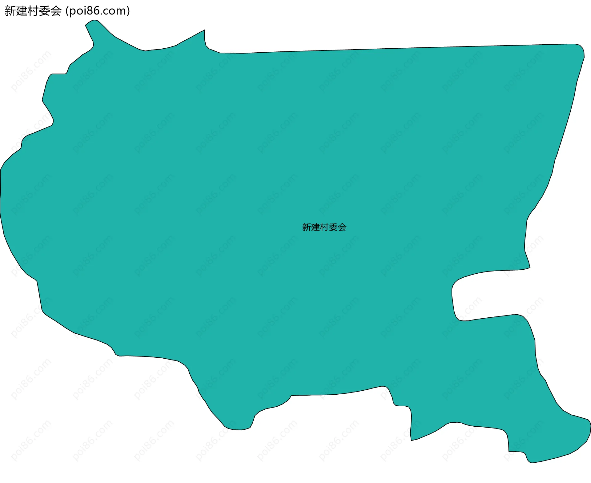 新建村委会边界地图