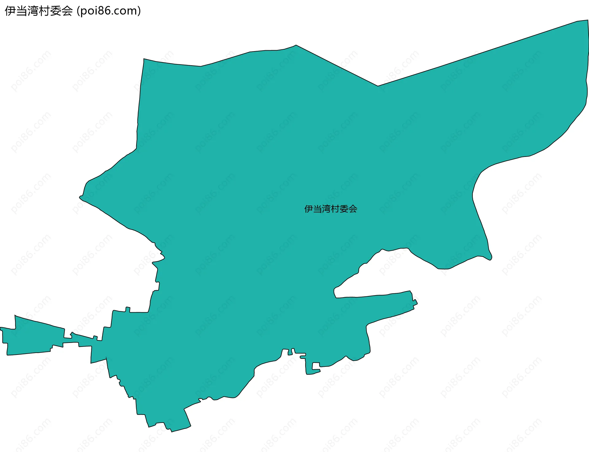 伊当湾村委会边界地图