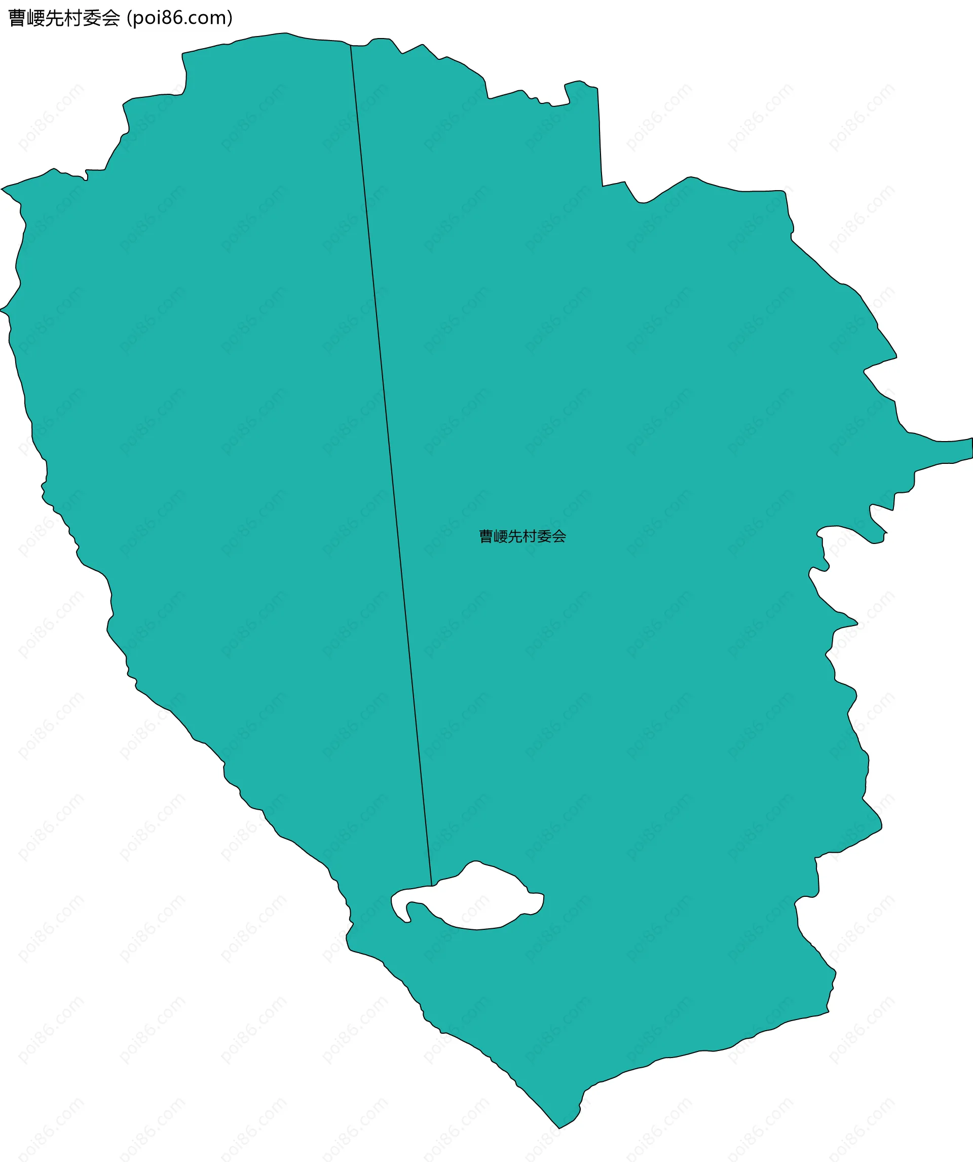 曹崾先村委会边界地图