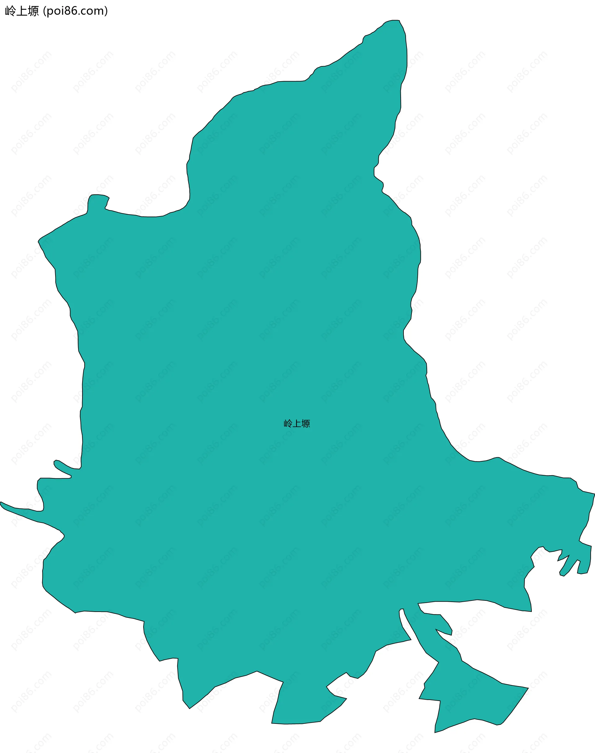 岭上塬边界地图
