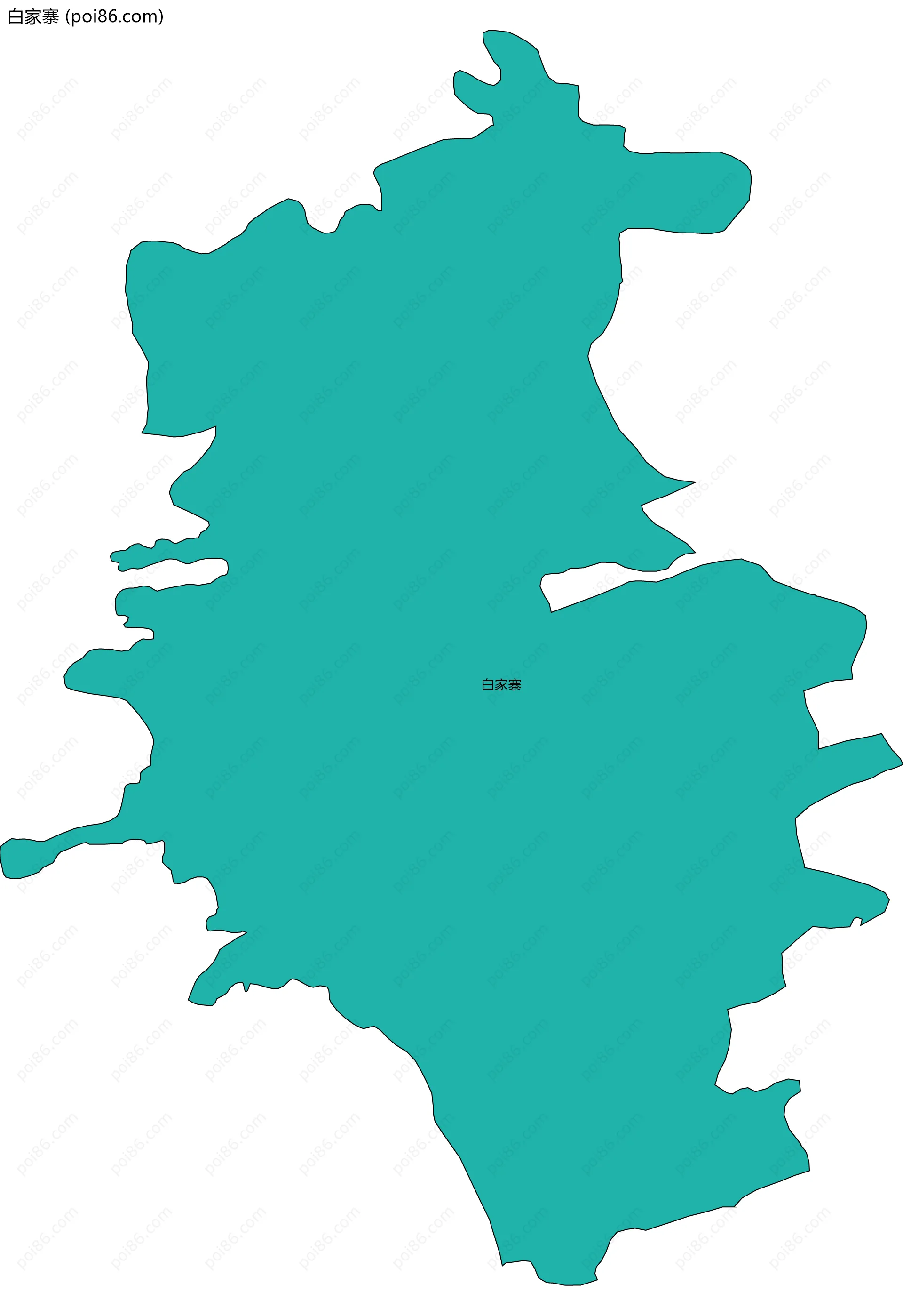 白家寨边界地图