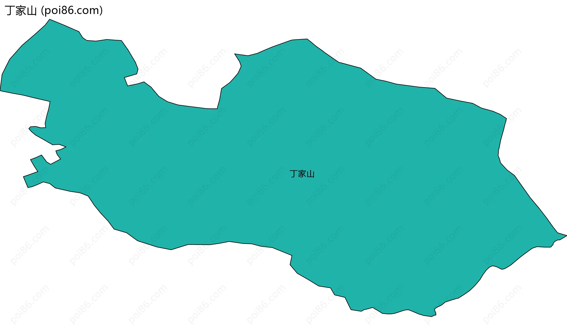 丁家山边界地图