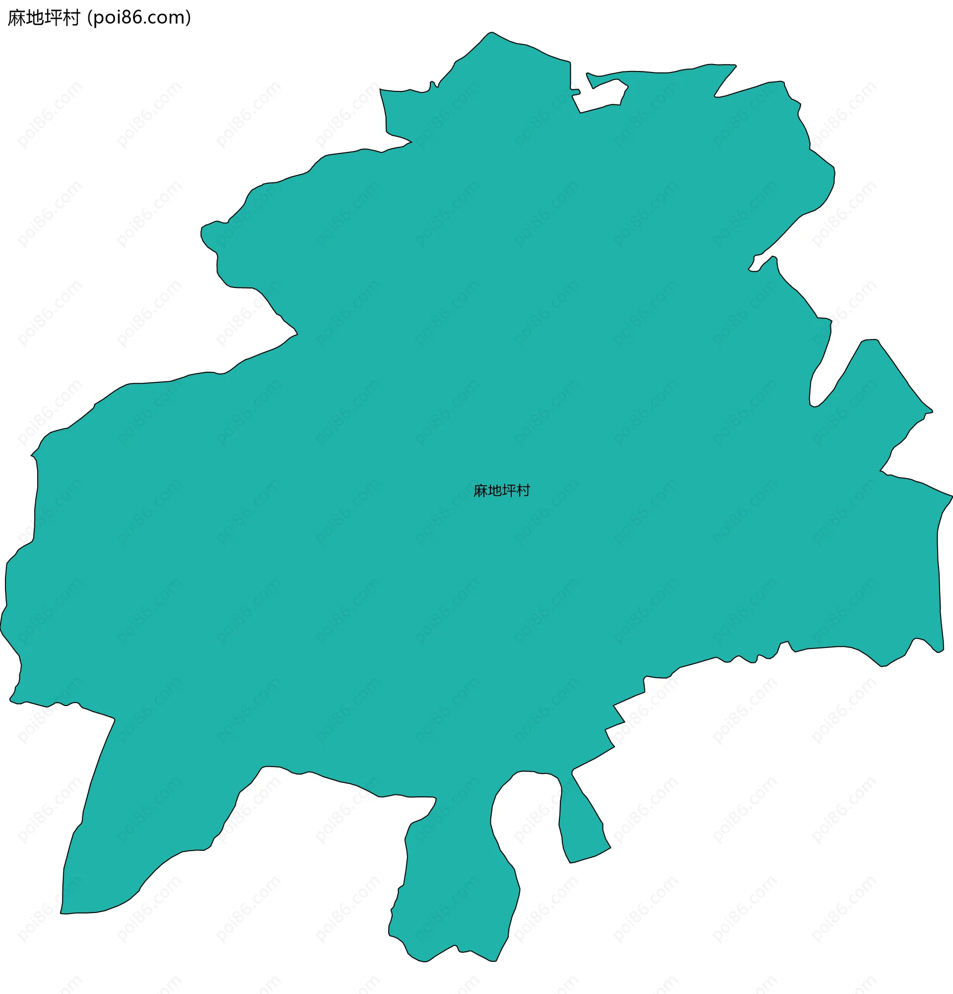 麻地坪村边界地图