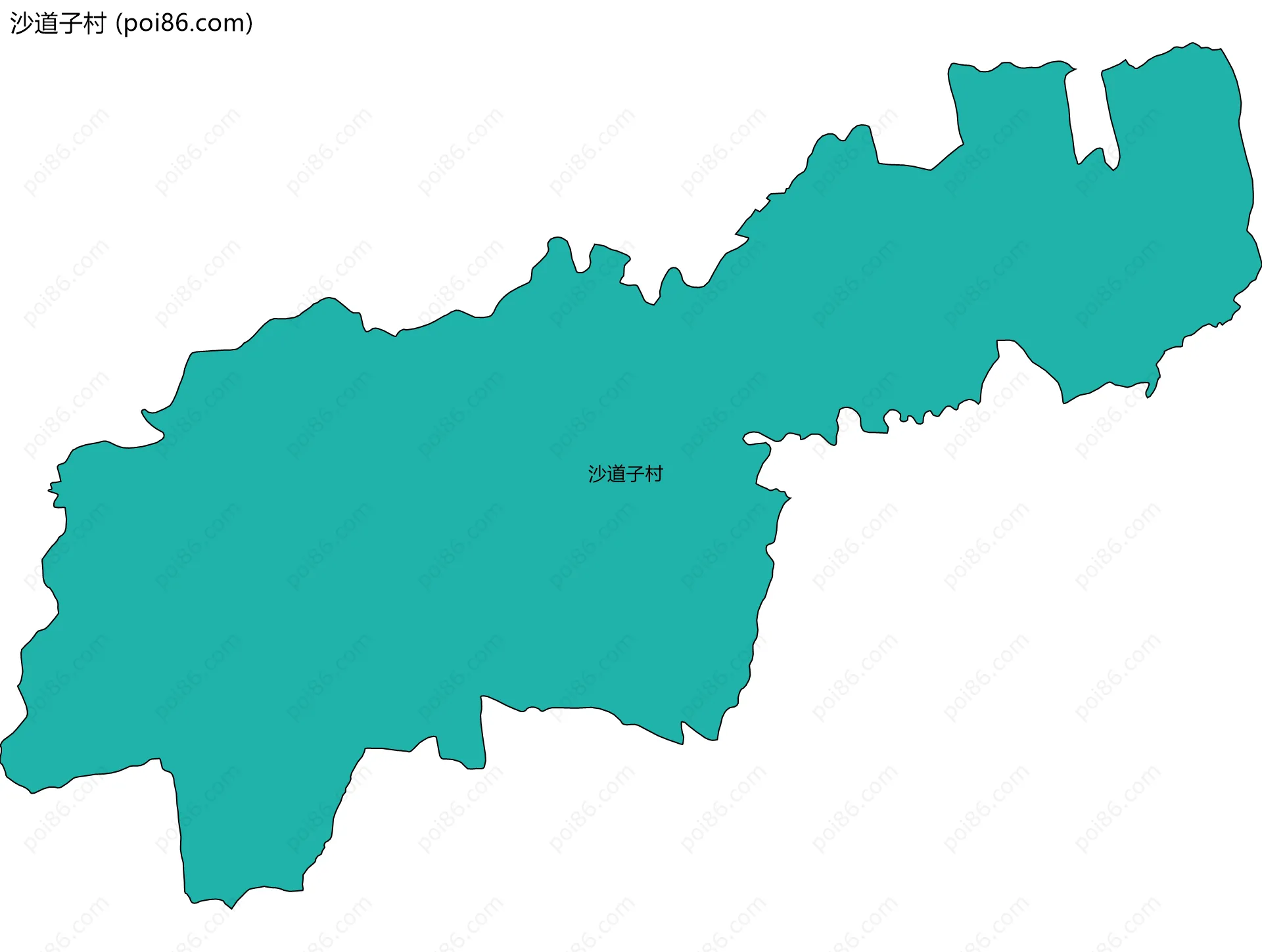 沙道子村边界地图