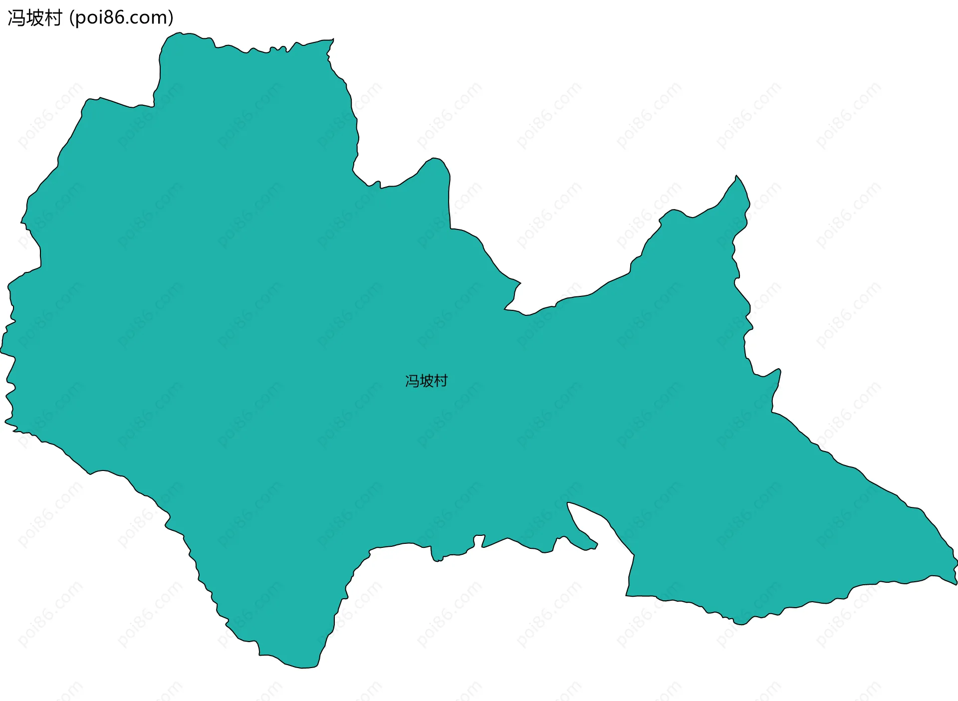 冯坡村边界地图