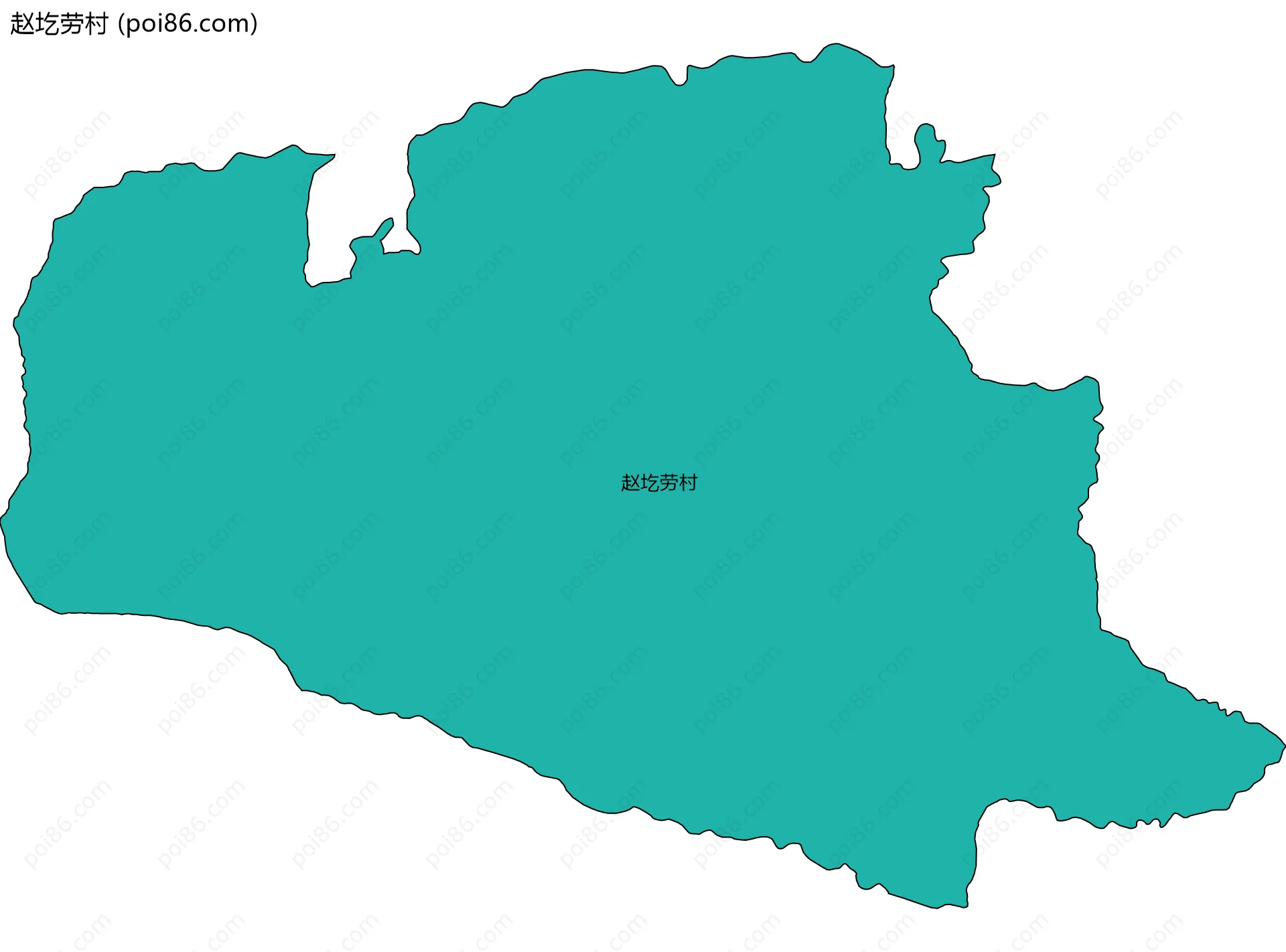 赵圪劳村边界地图