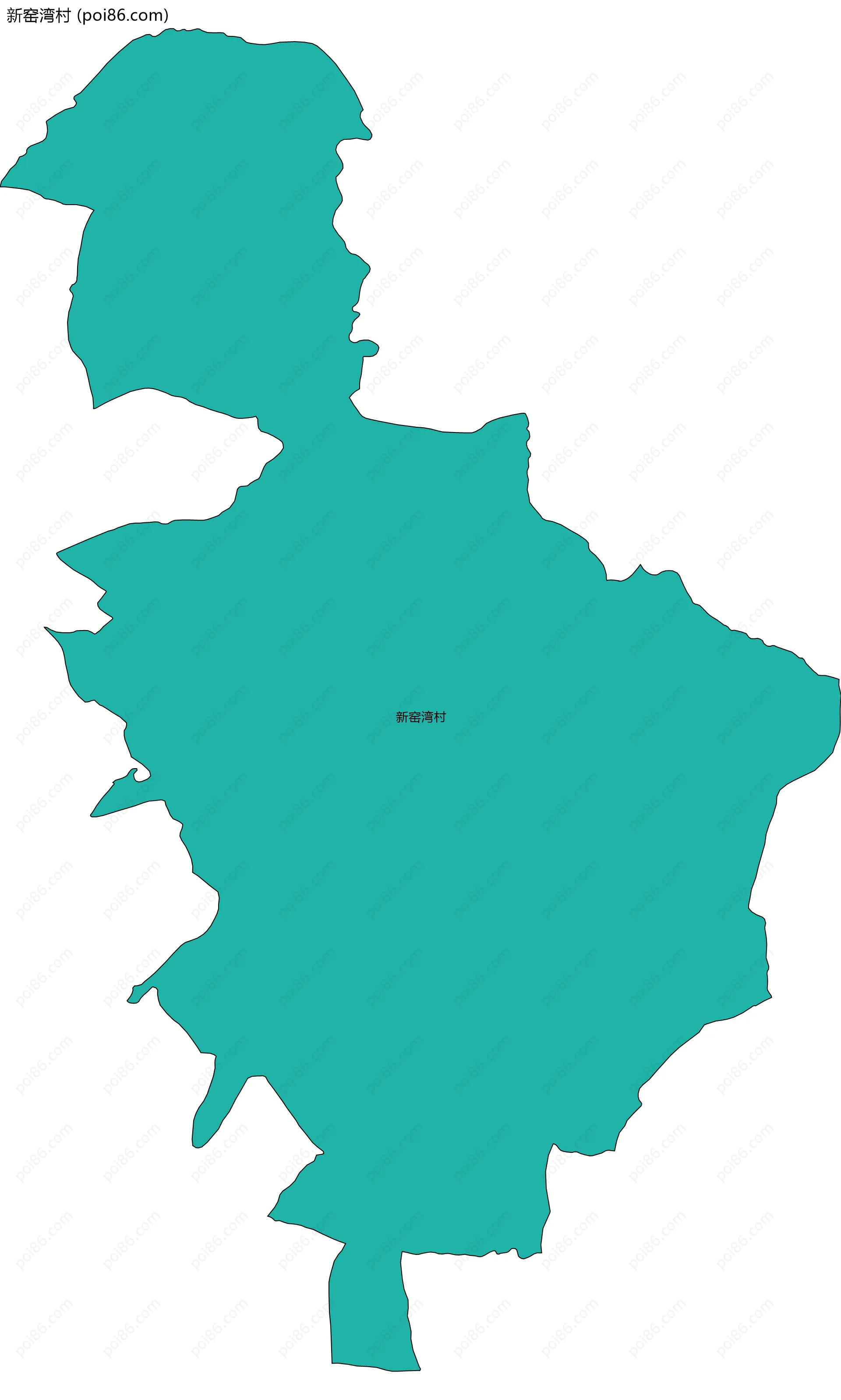 新窑湾村边界地图
