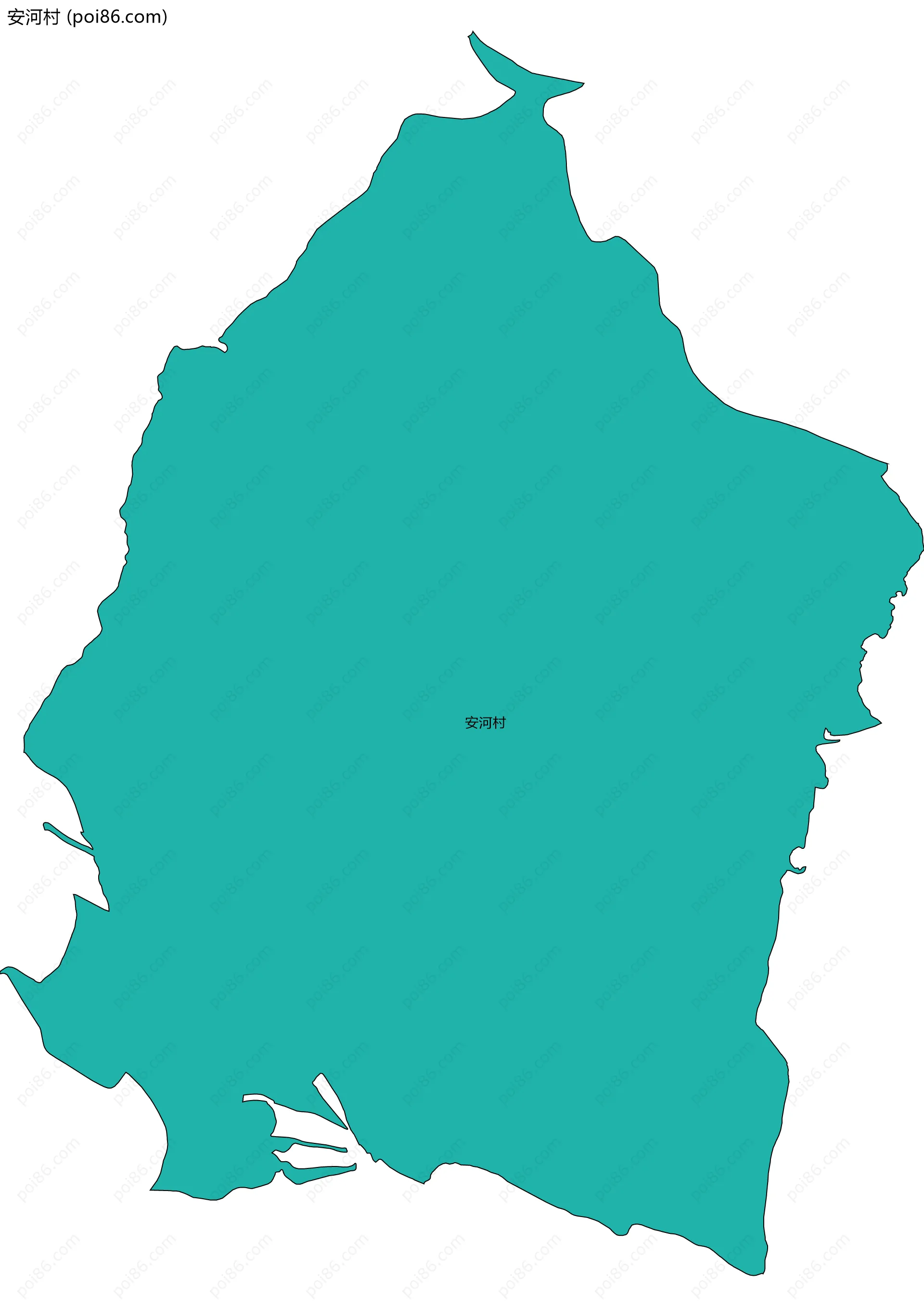 安河村边界地图