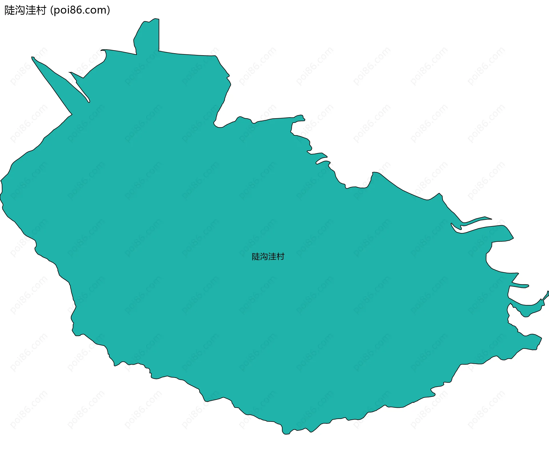 陡沟洼村边界地图