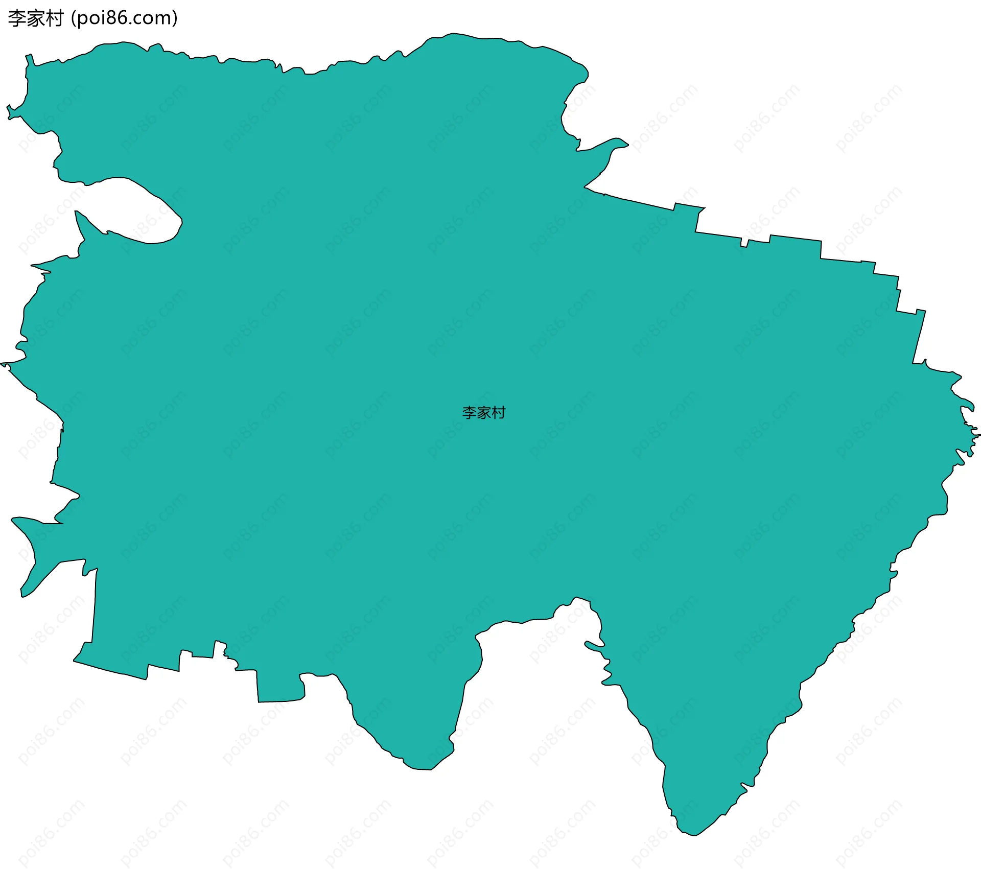 李家村边界地图