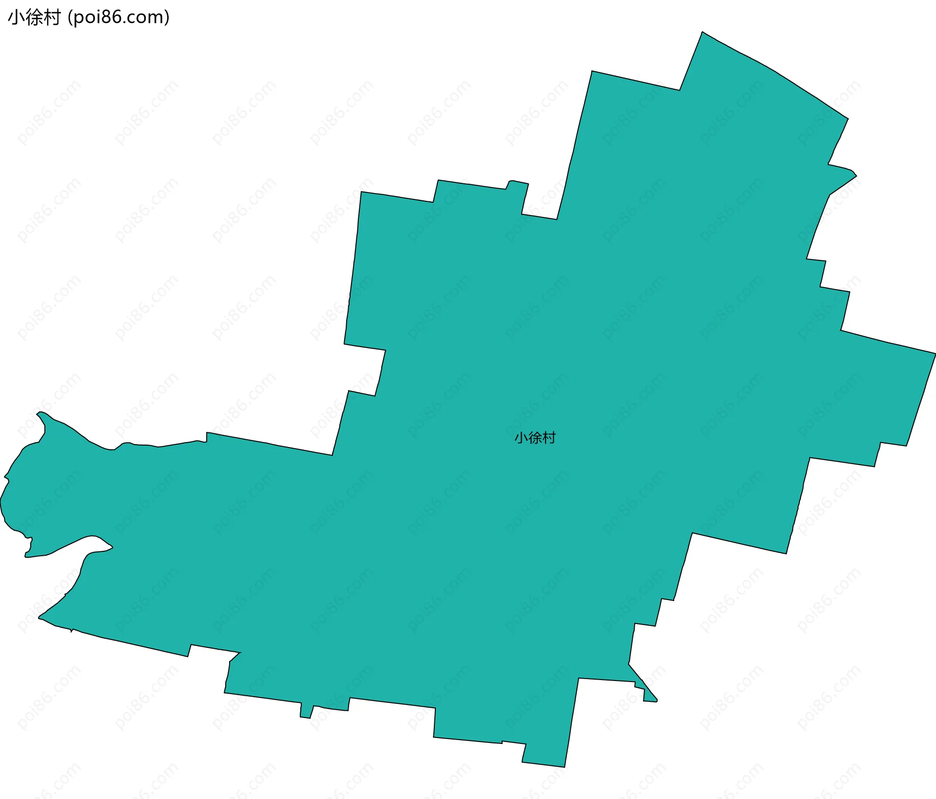 小徐村边界地图