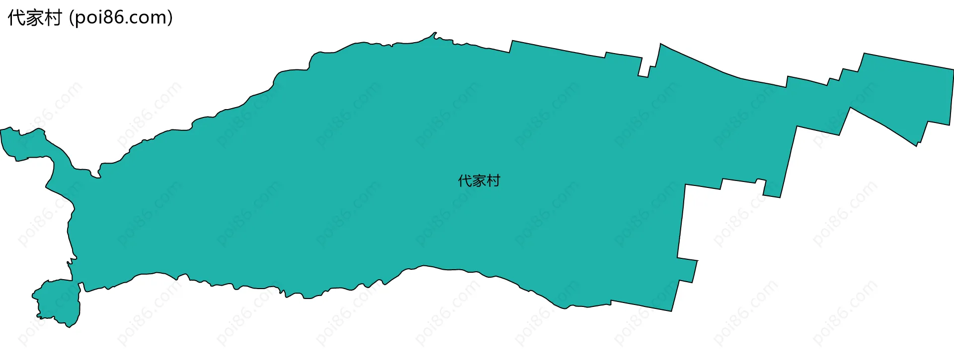 代家村边界地图