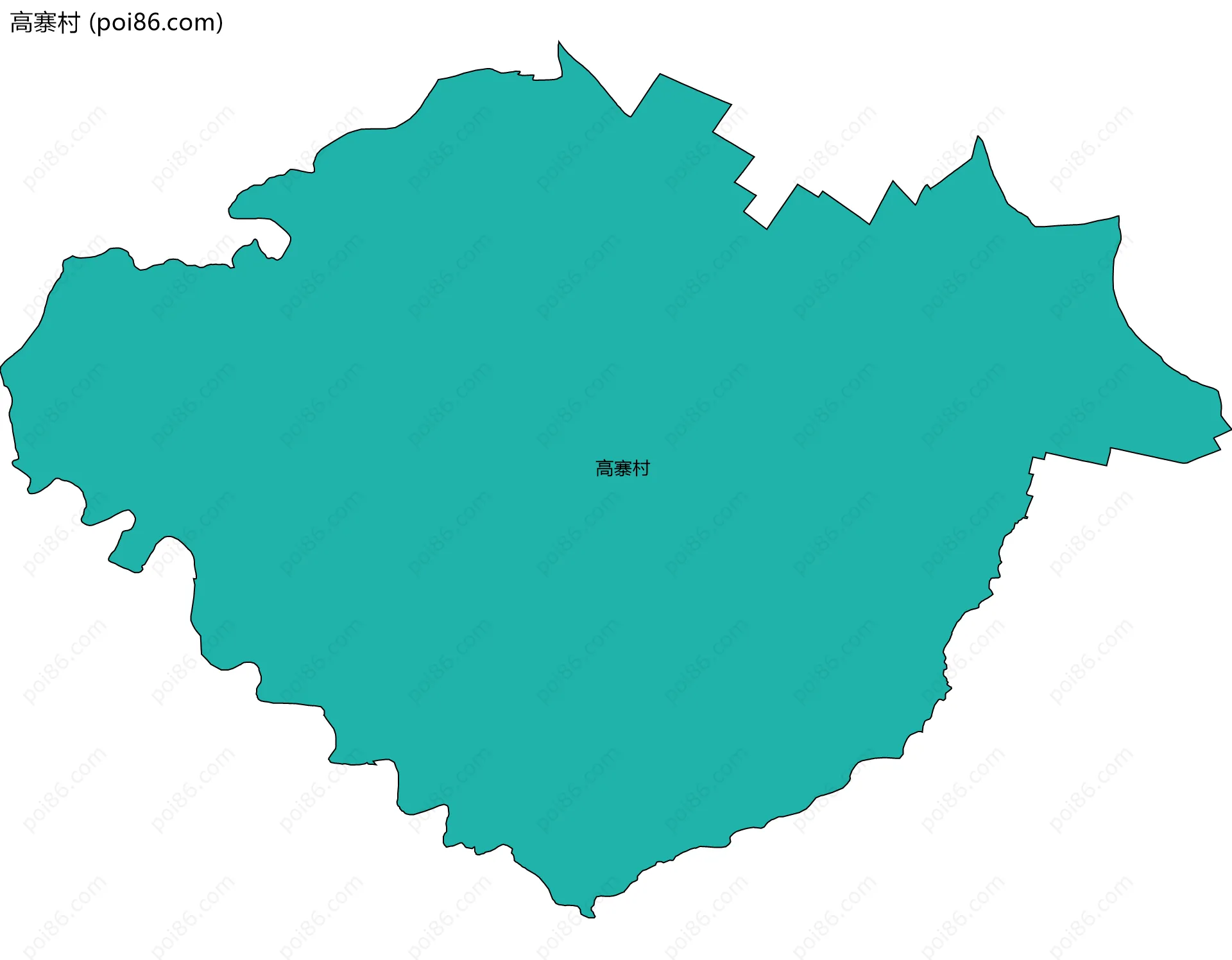 高寨村边界地图