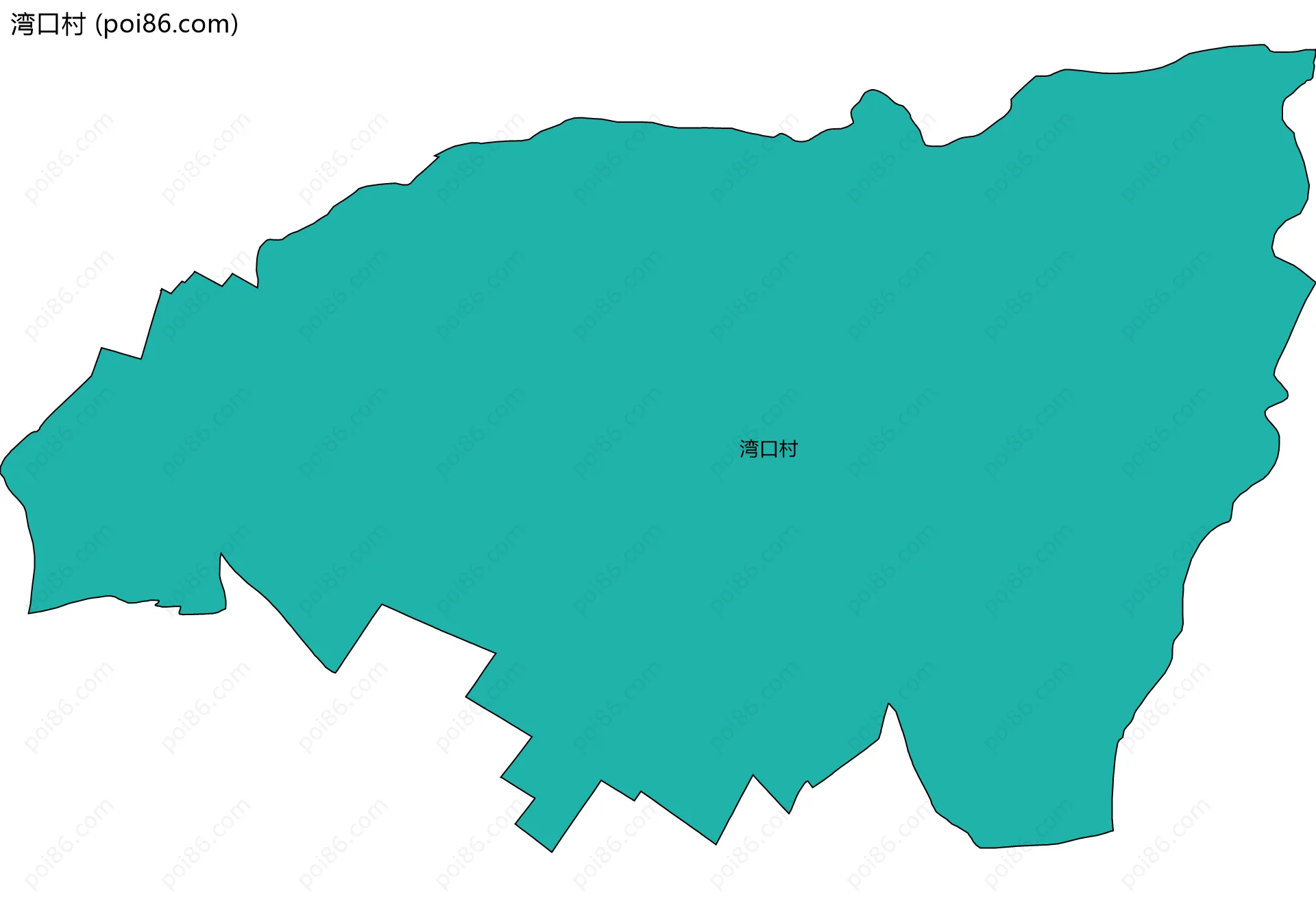湾口村边界地图