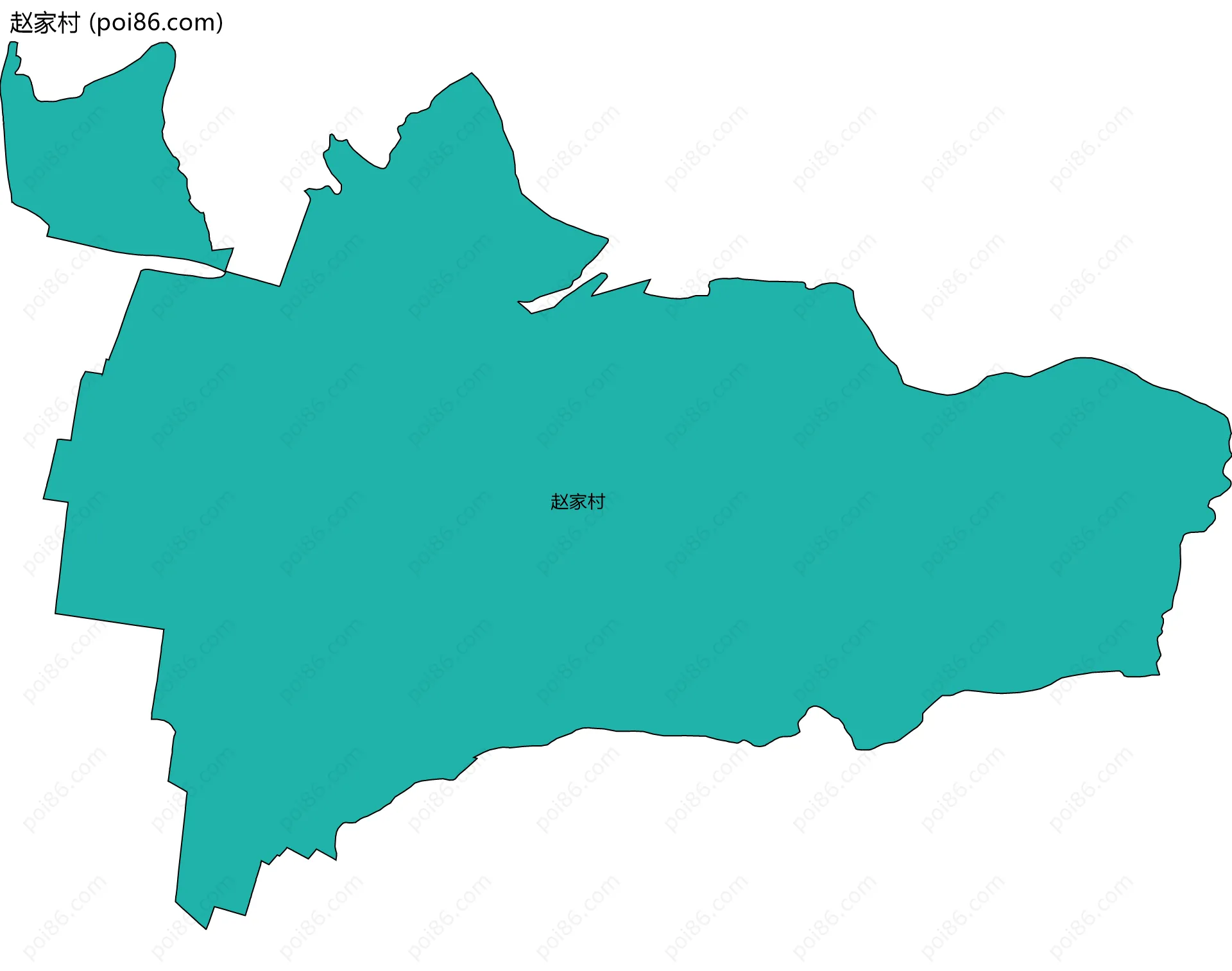 赵家村边界地图