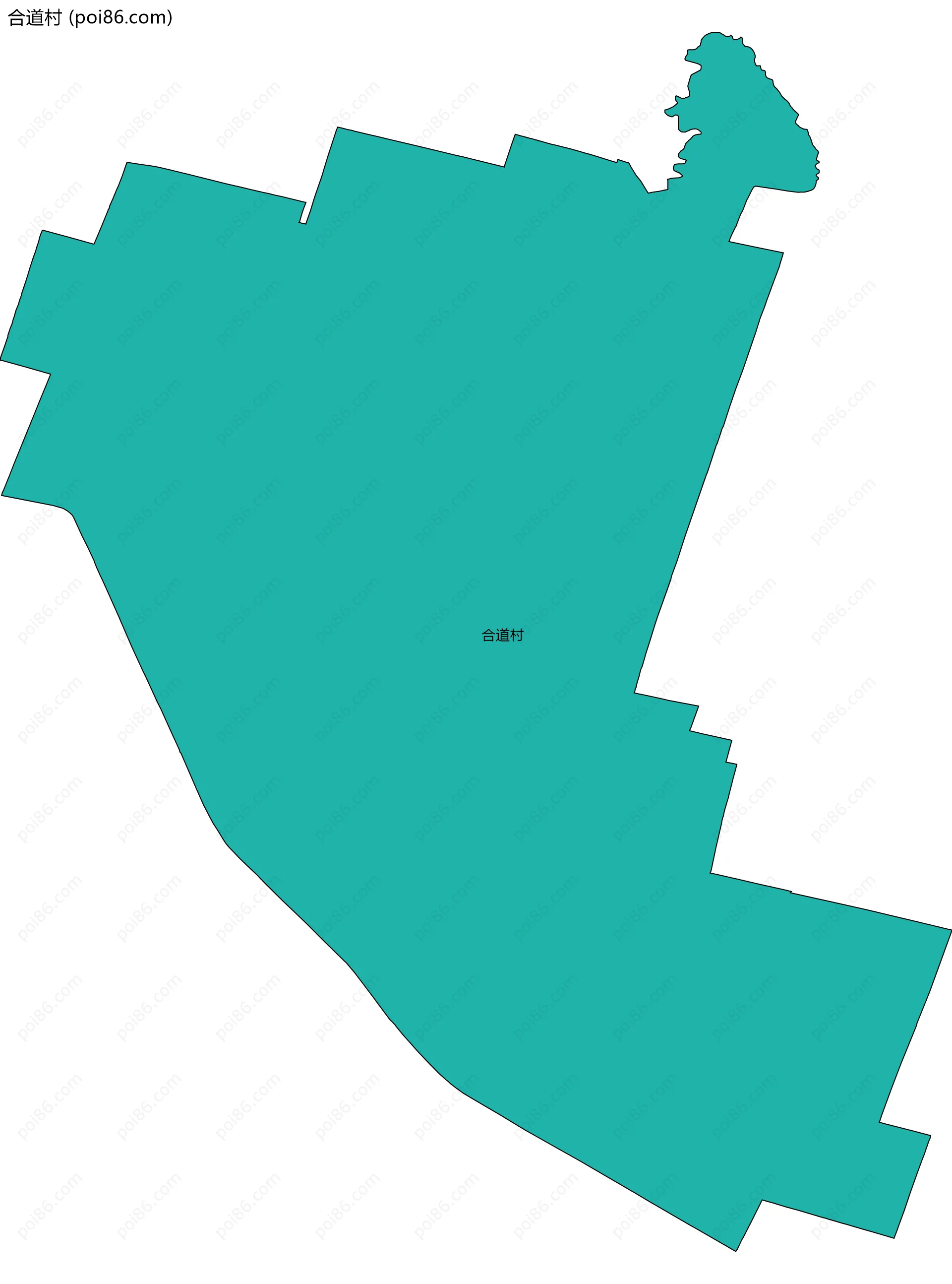 合道村边界地图