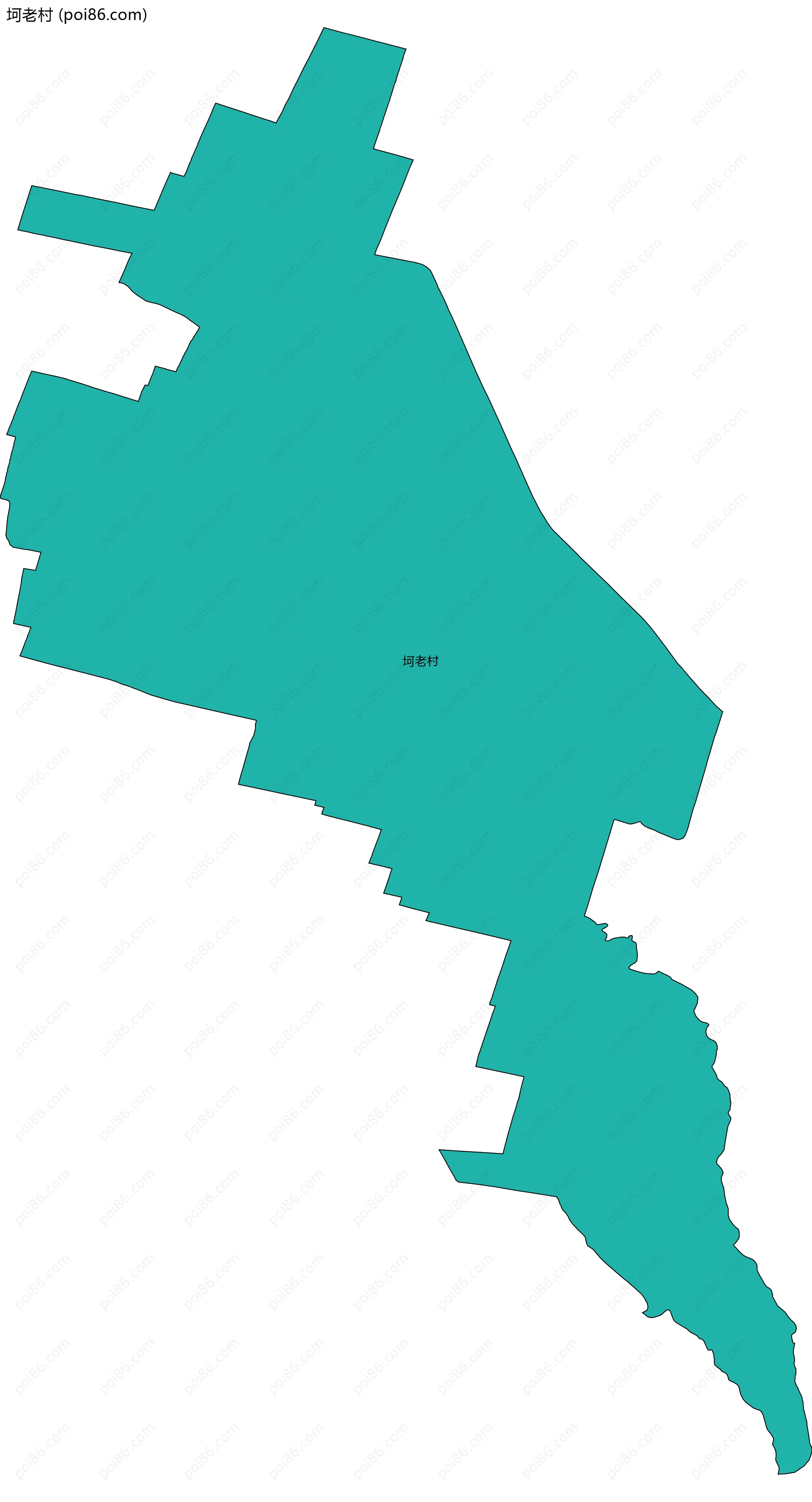 坷老村边界地图