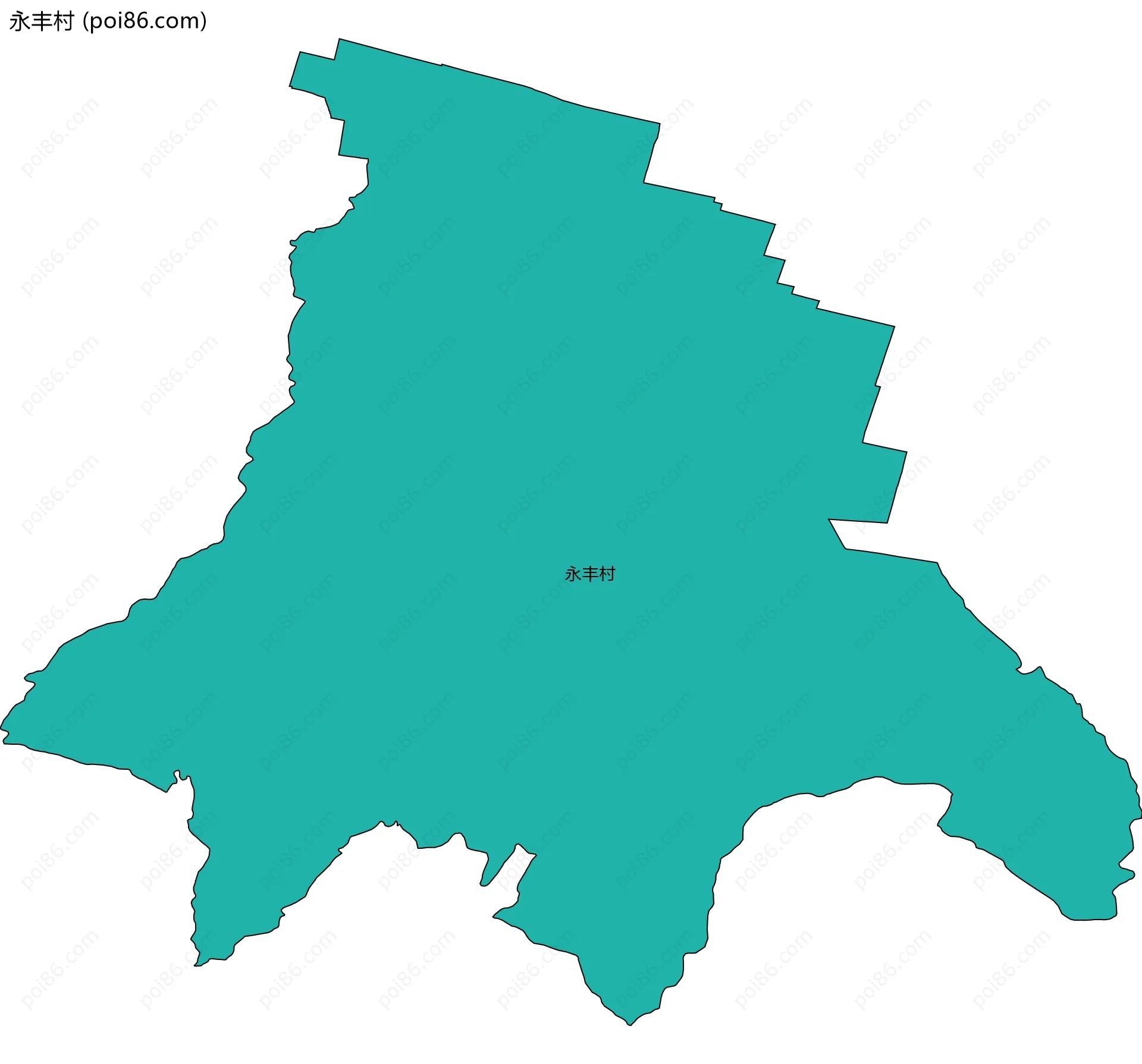 永丰村边界地图