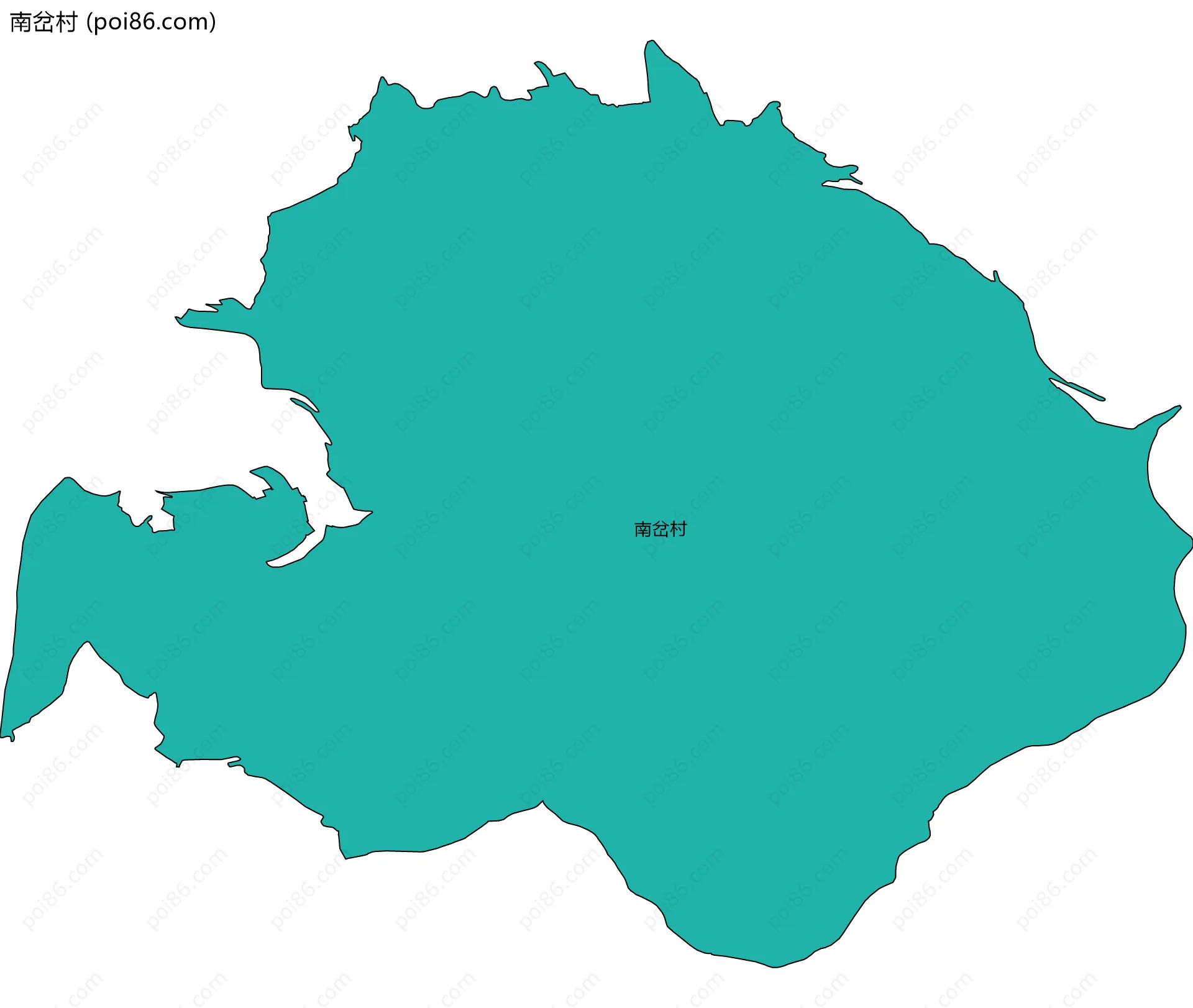 南岔村边界地图