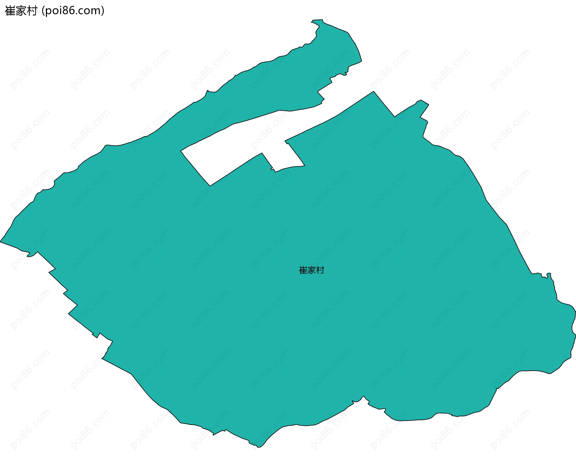 崔家村边界地图