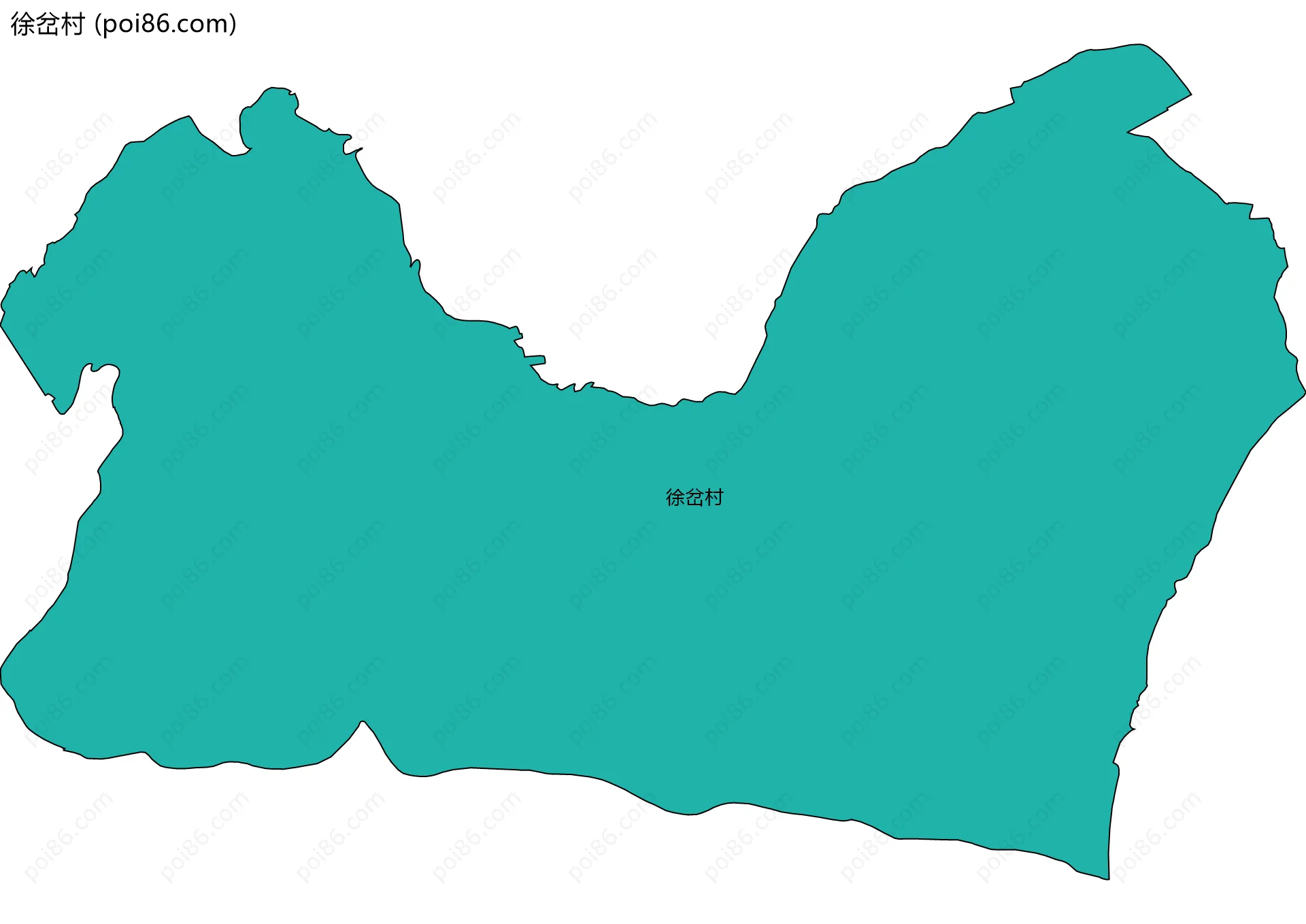 徐岔村边界地图