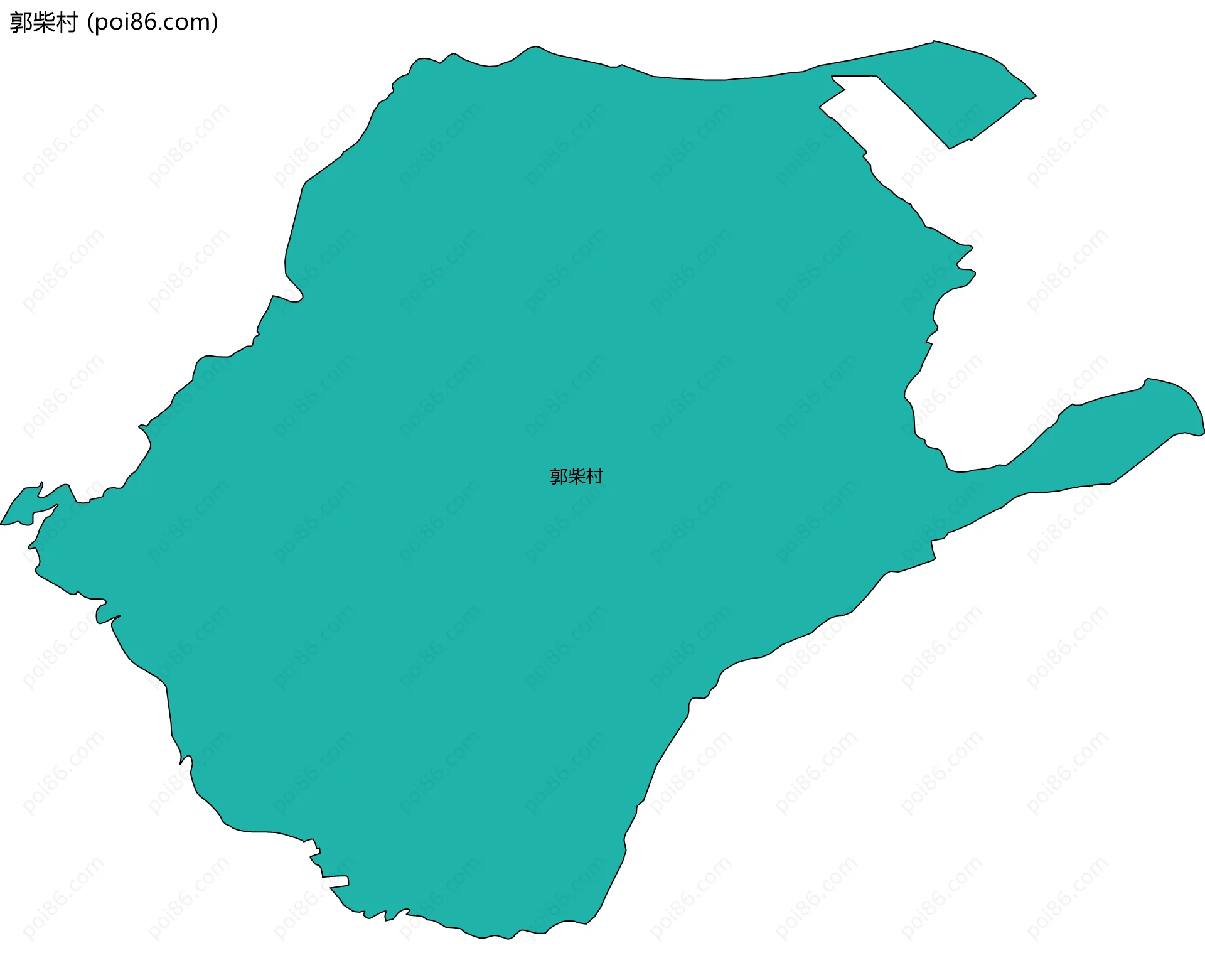 郭柴村边界地图
