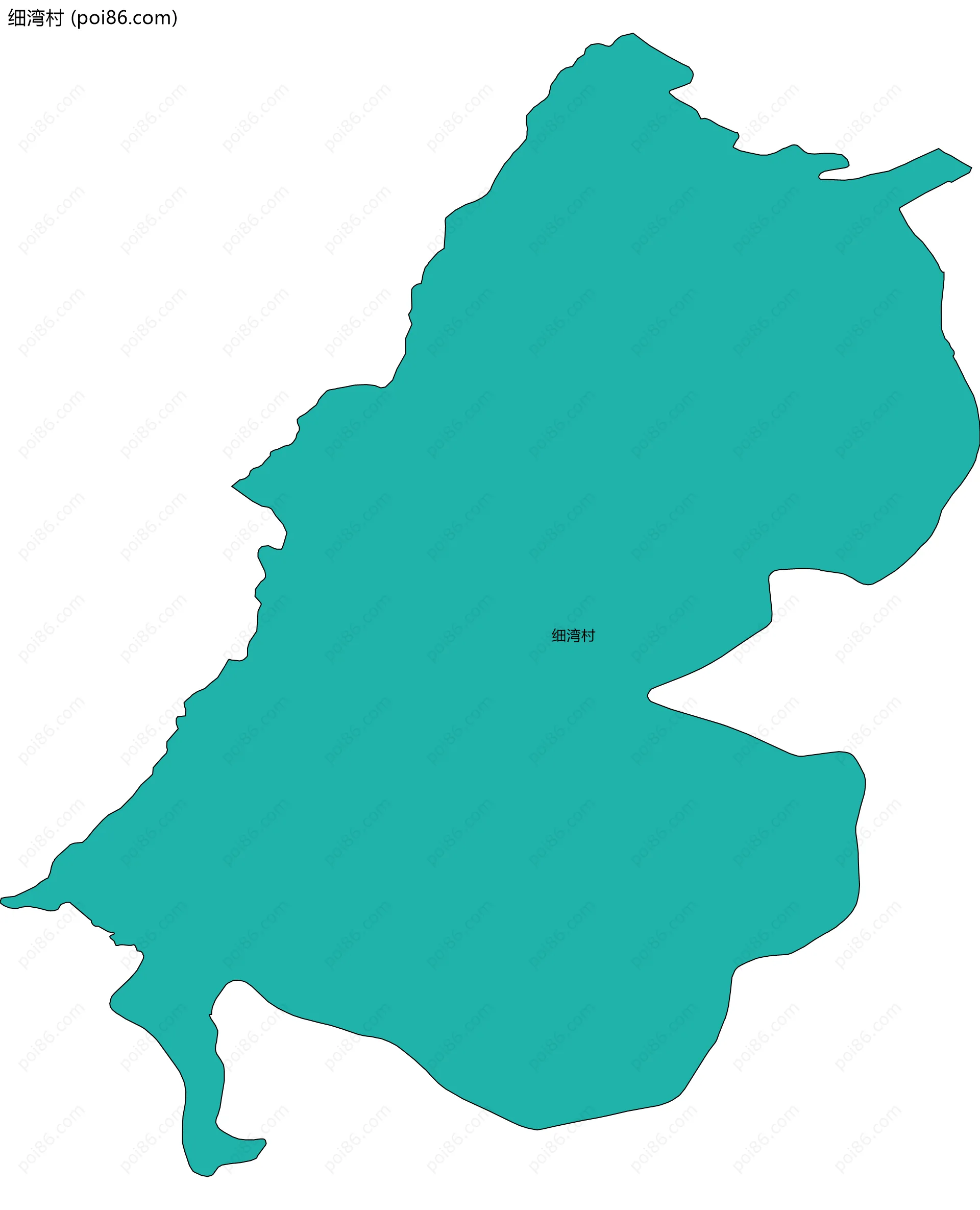 细湾村边界地图