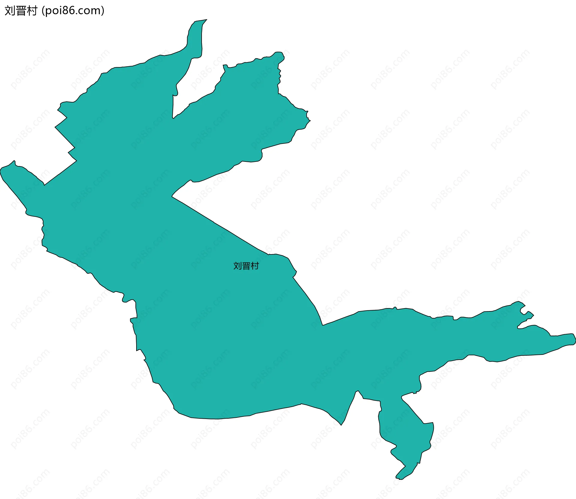刘晋村边界地图