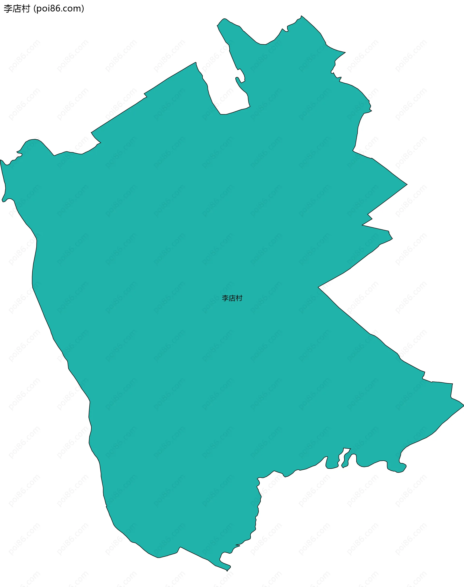 李店村边界地图
