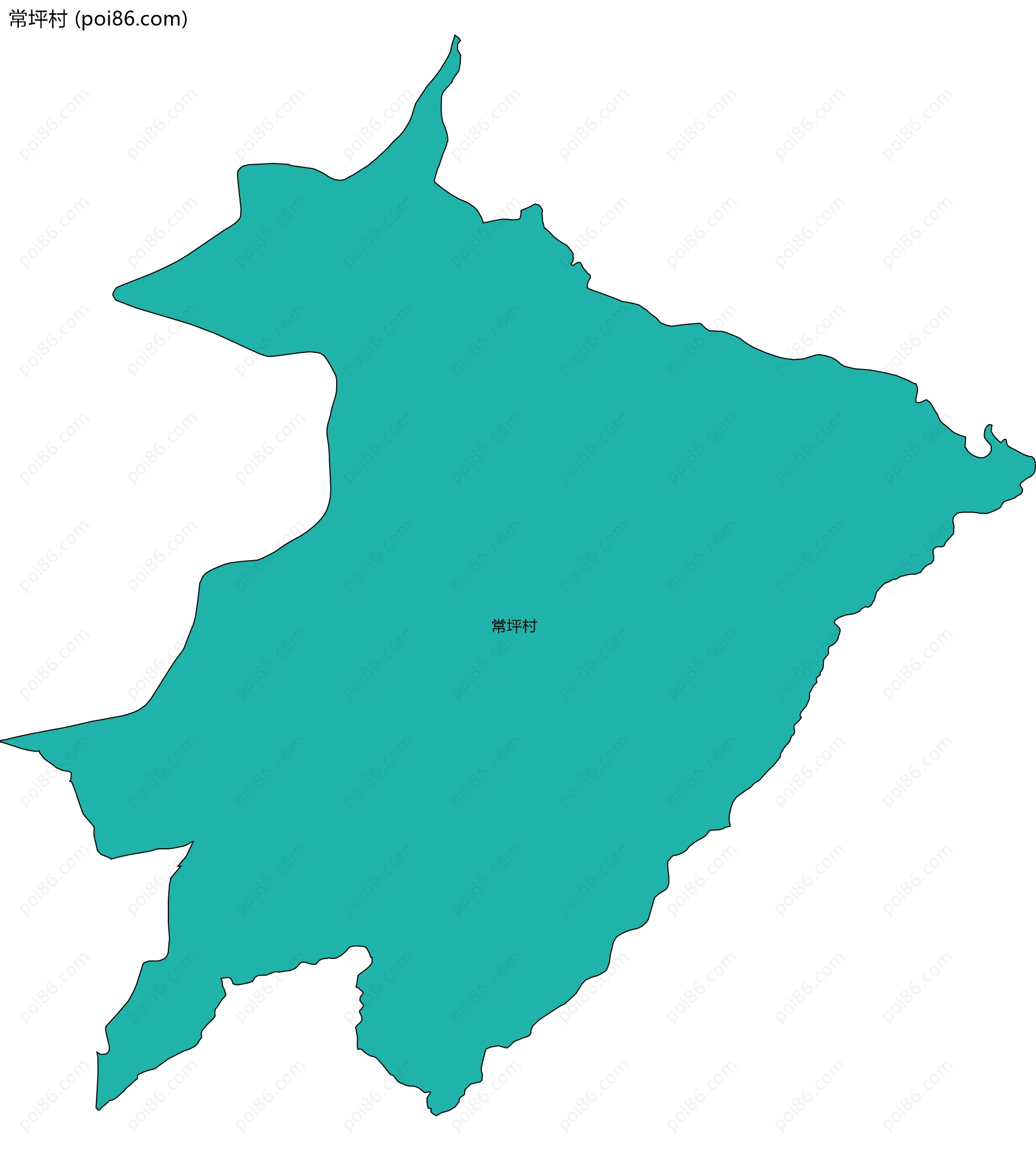 常坪村边界地图