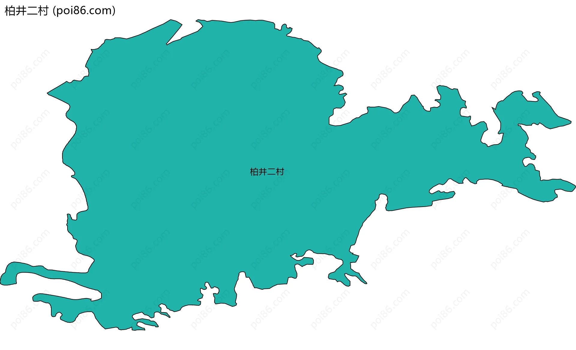 柏井二村边界地图