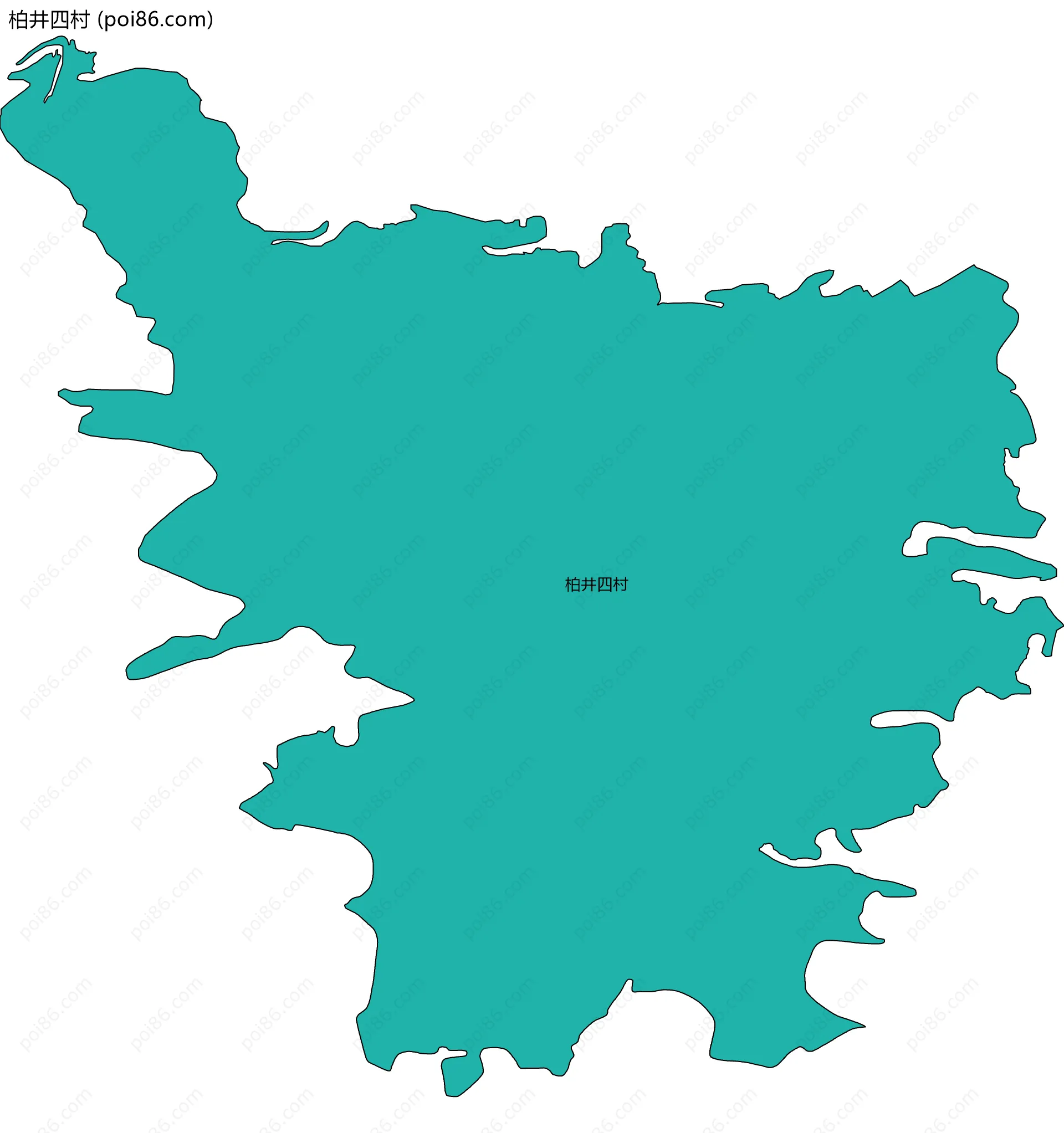 柏井四村边界地图
