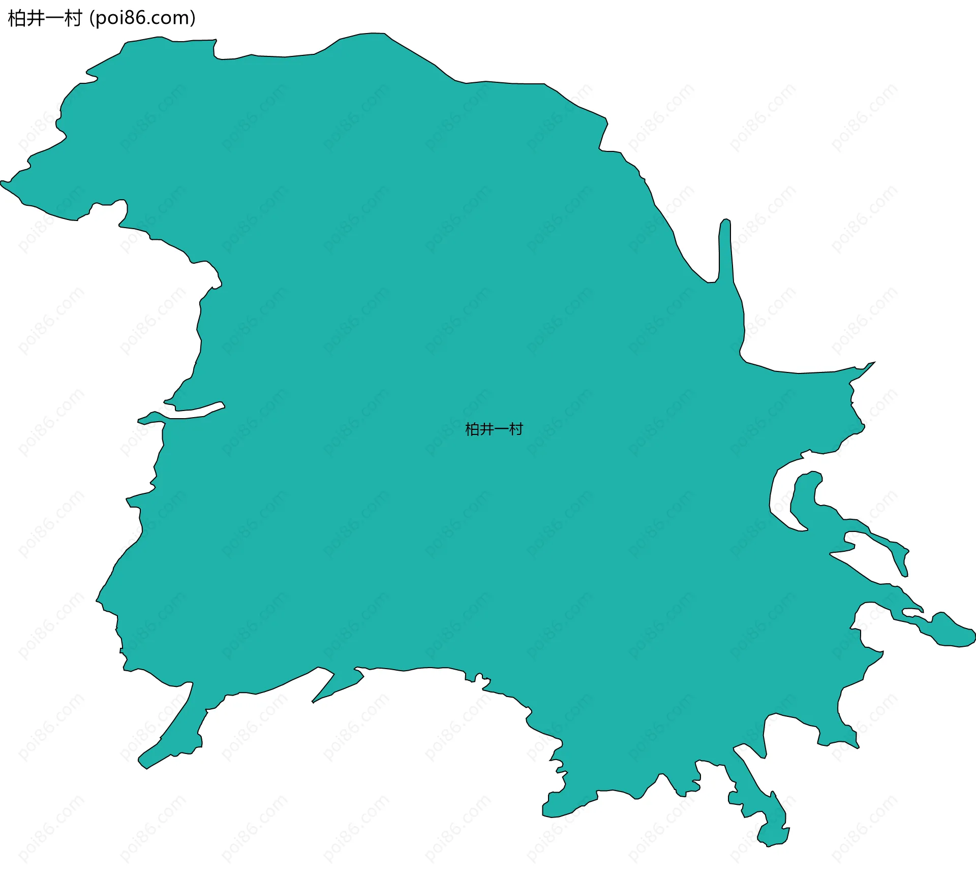 柏井一村边界地图