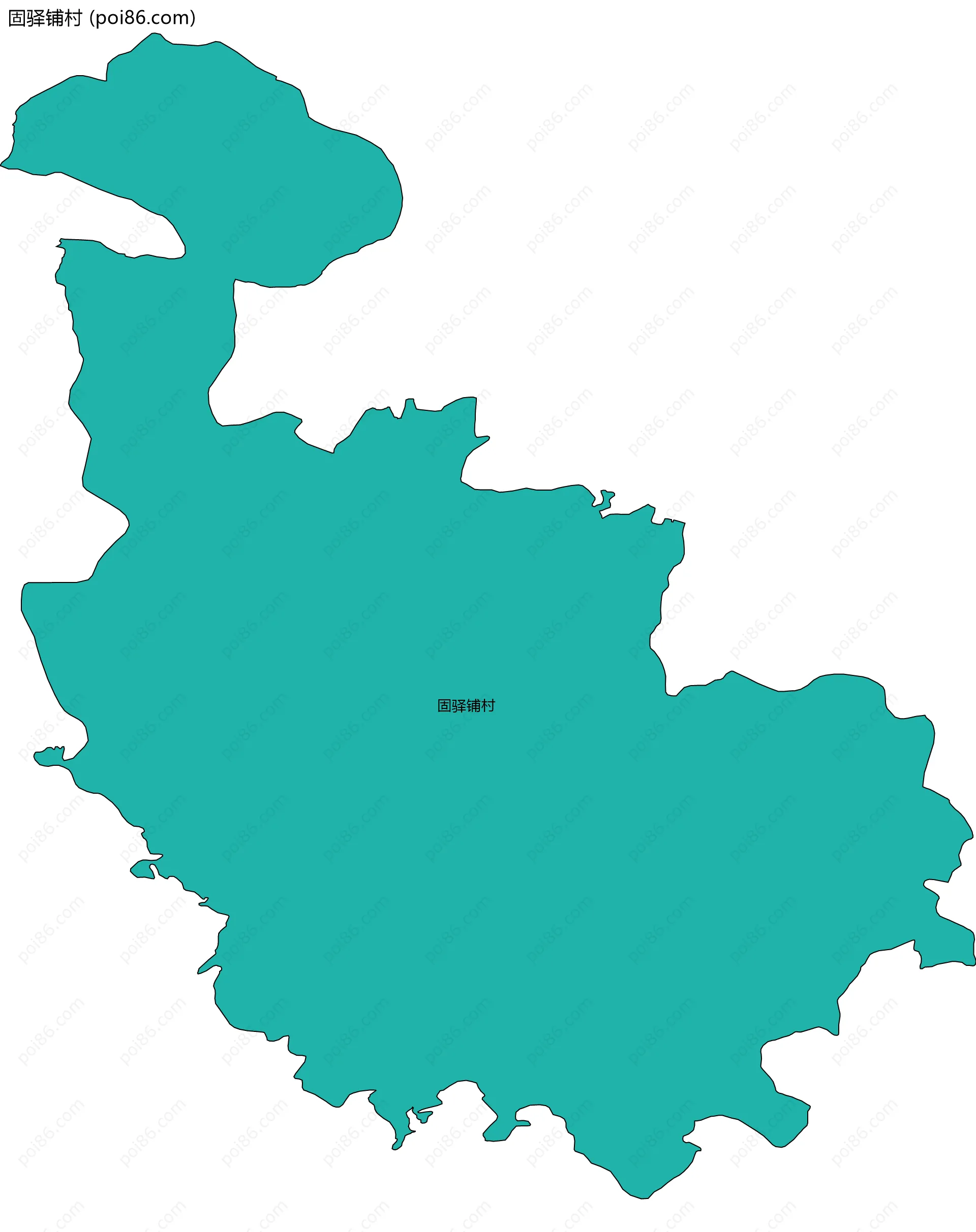 固驿铺村边界地图