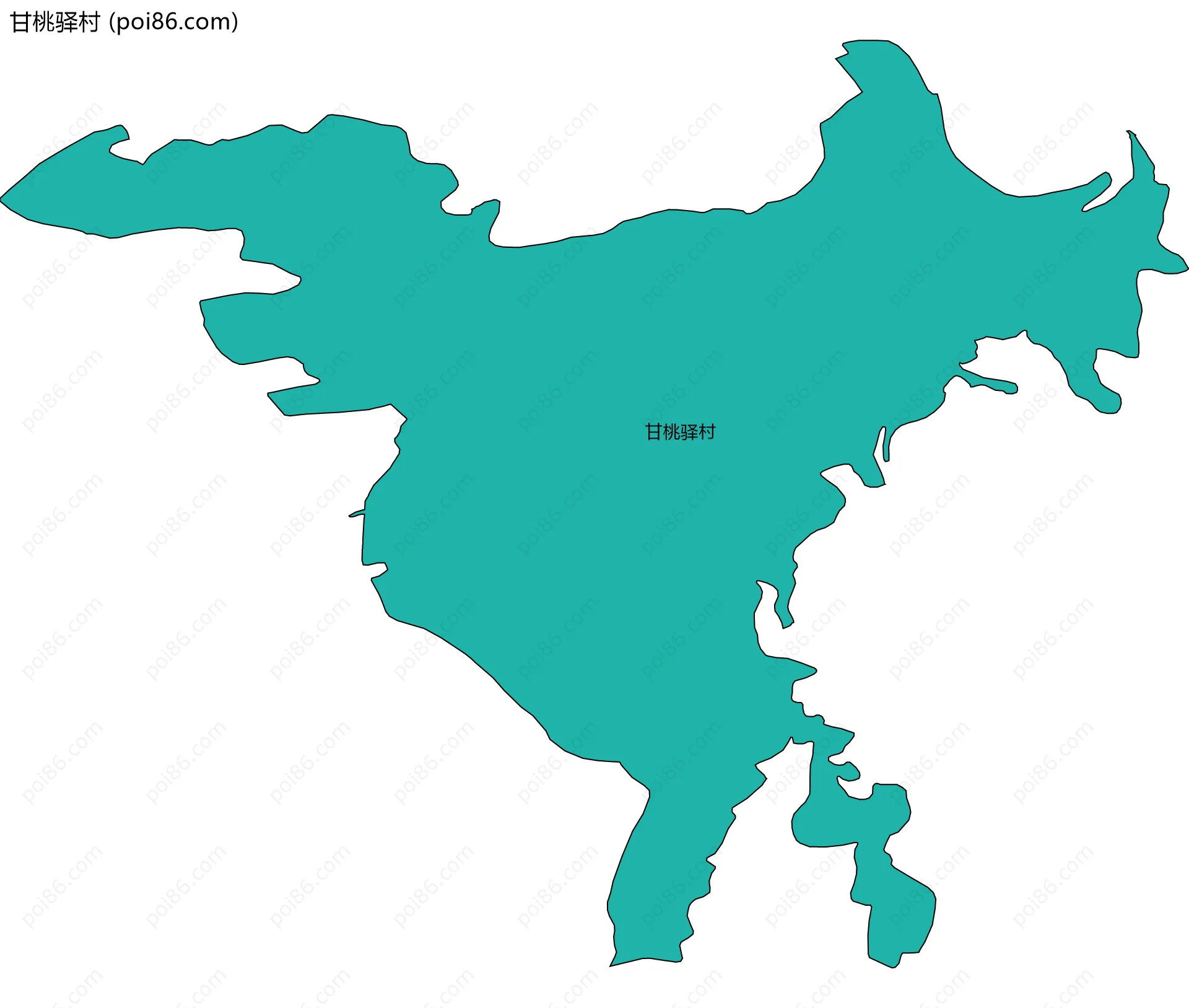 甘桃驿村边界地图