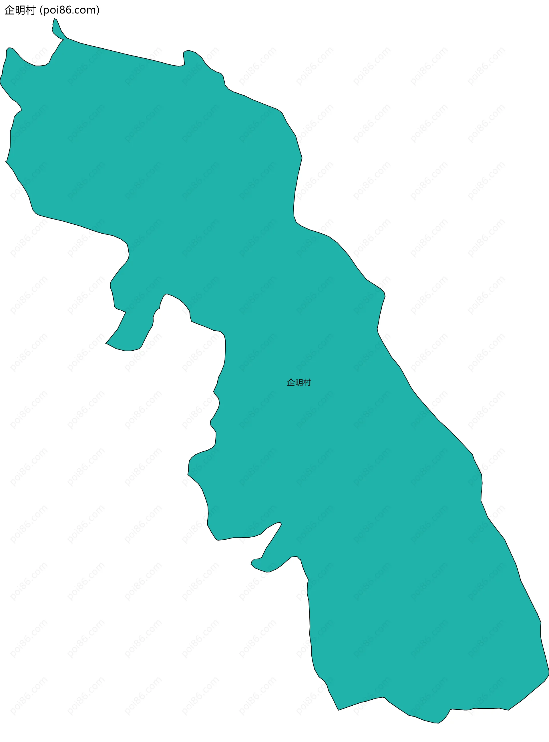 企明村边界地图