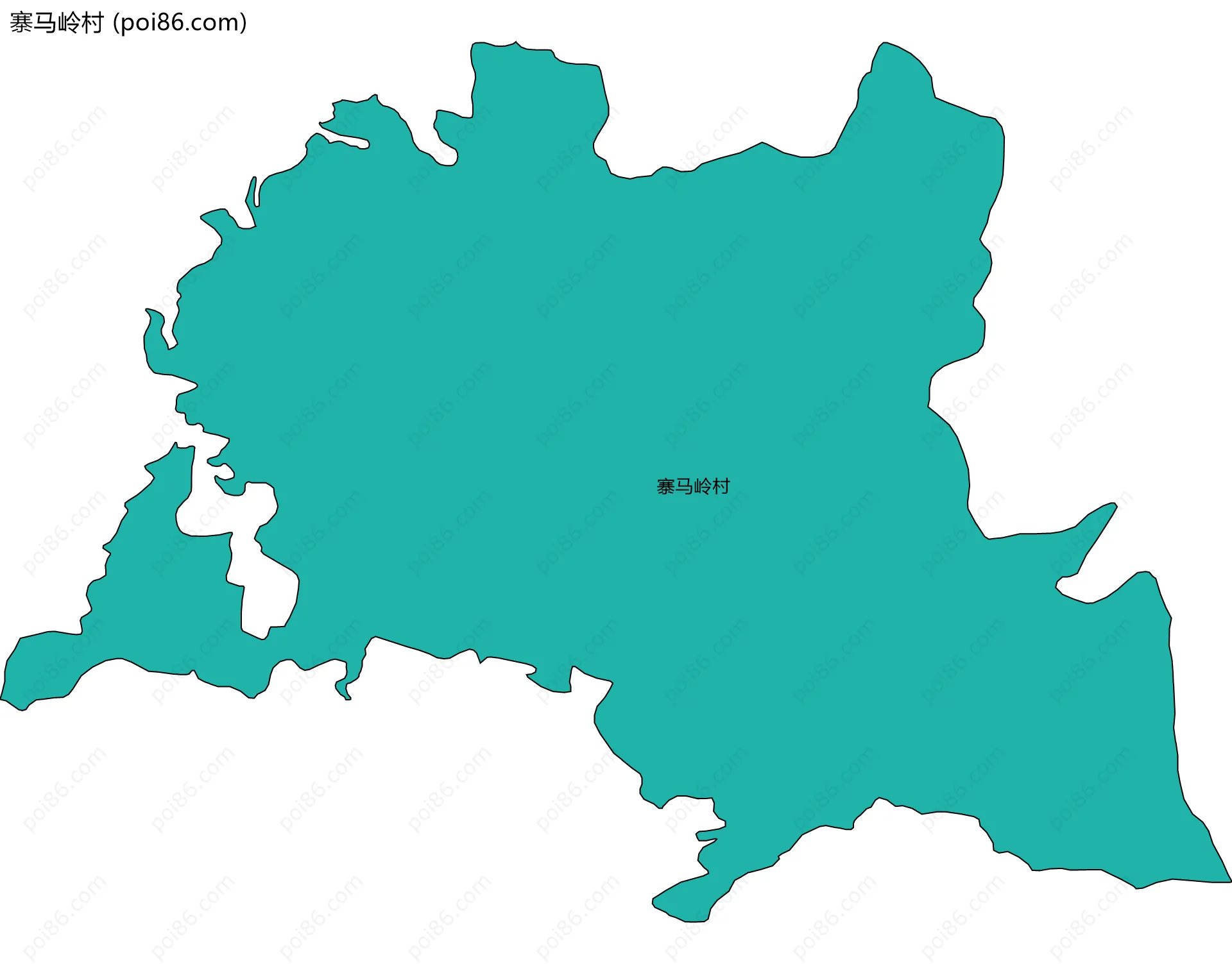 寨马岭村边界地图